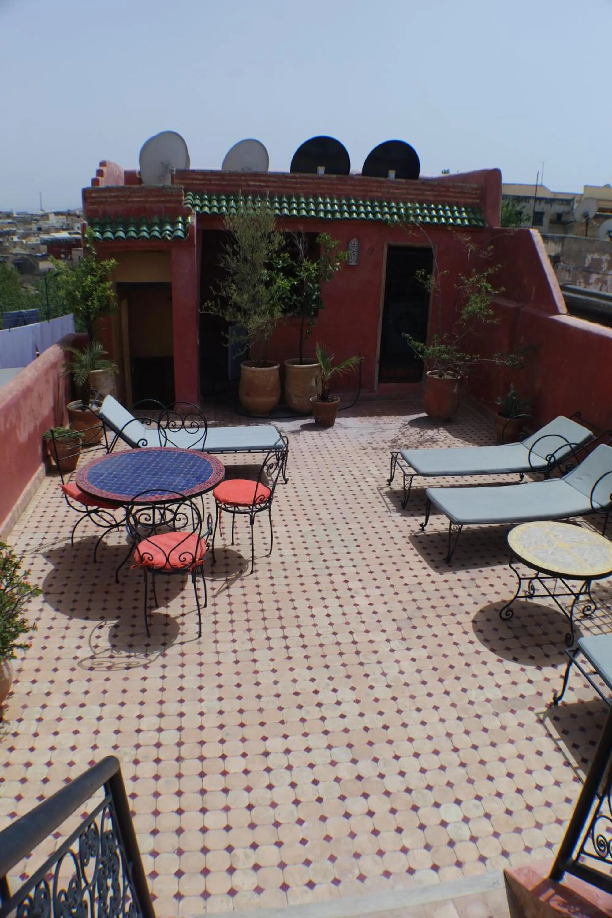 Balcony/Terrace in Riad Layalina Fes