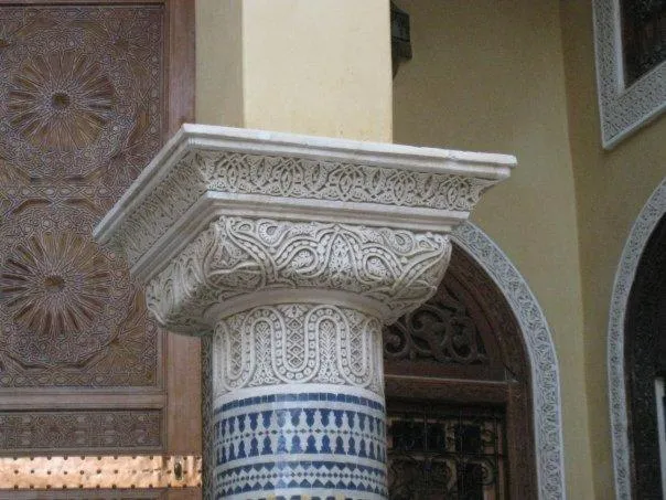 Decorative detail in Riad Layalina Fes