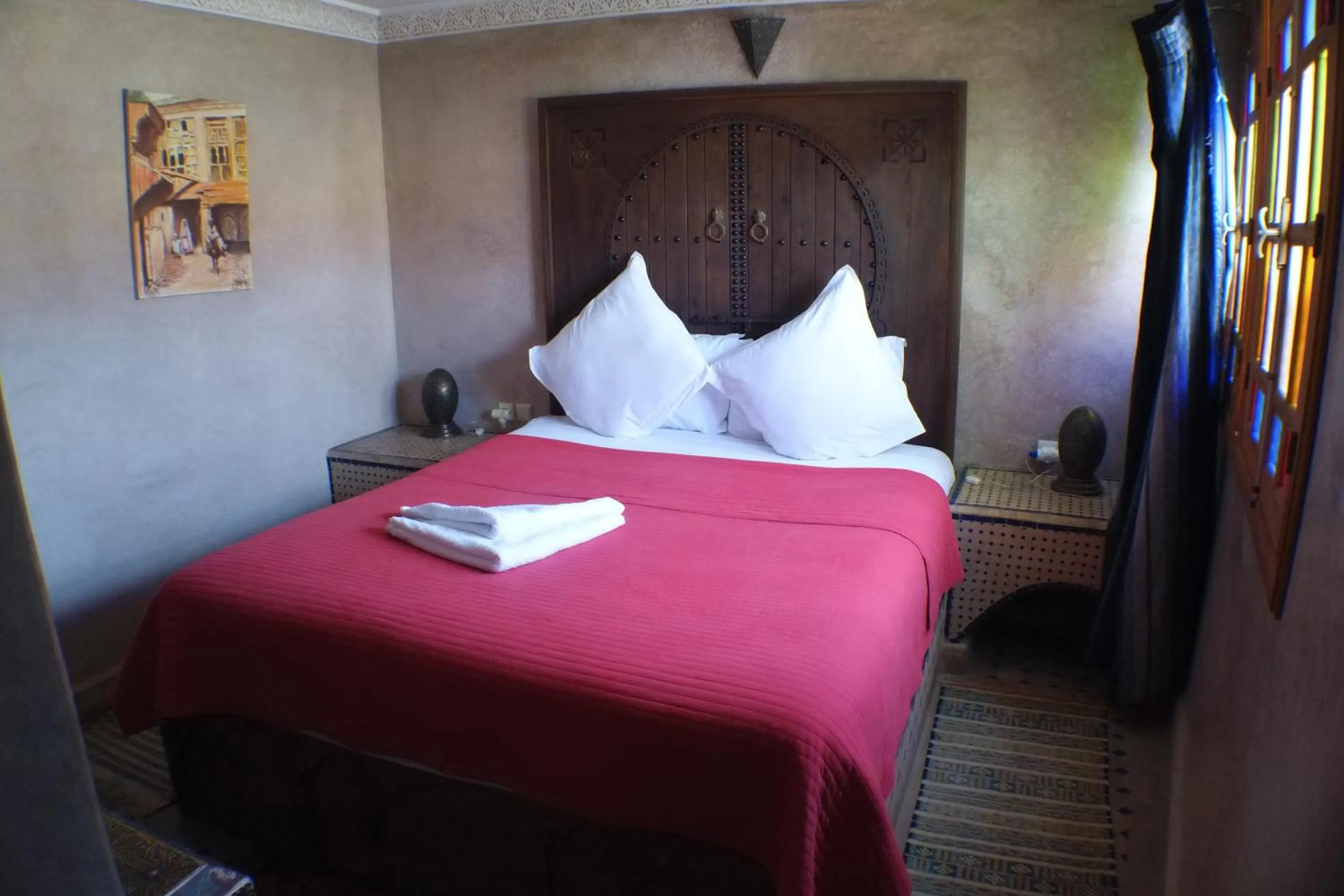 Bed in Riad Layalina Fes