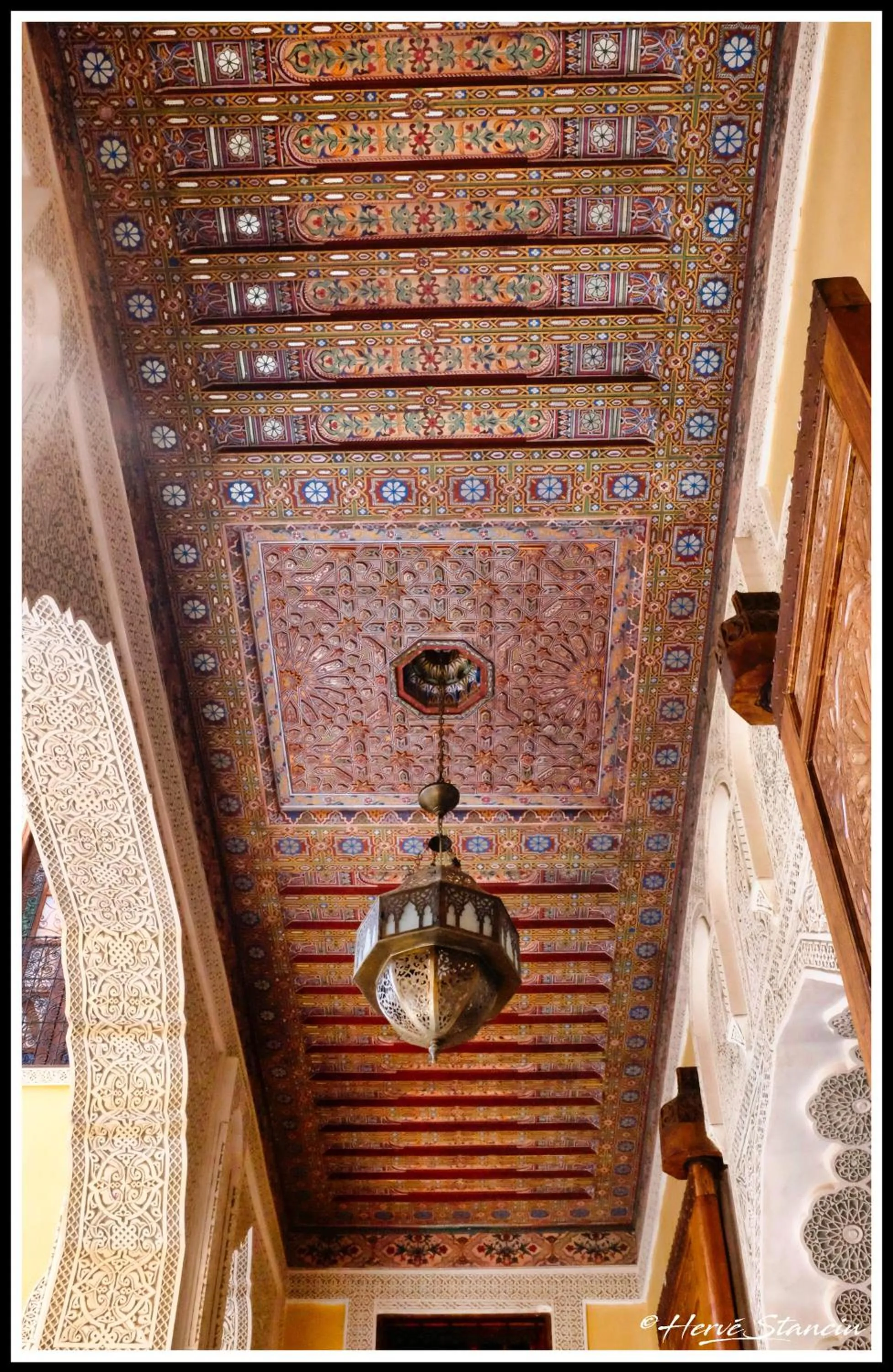 Decorative detail in Riad Layalina Fes