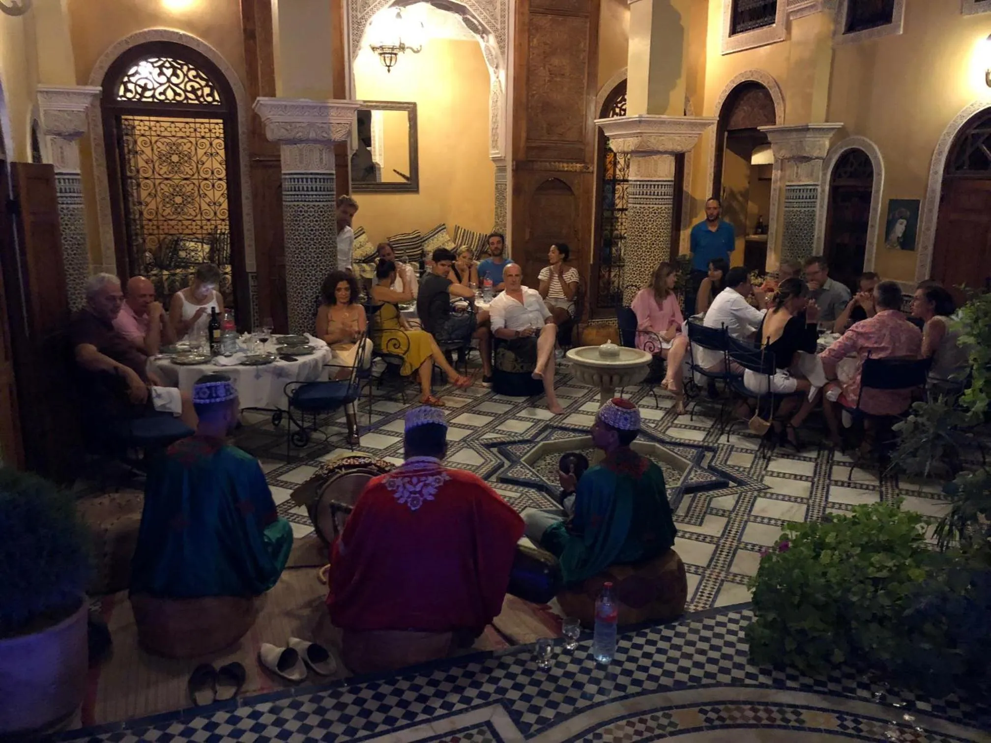group of guests in Riad Layalina Fes