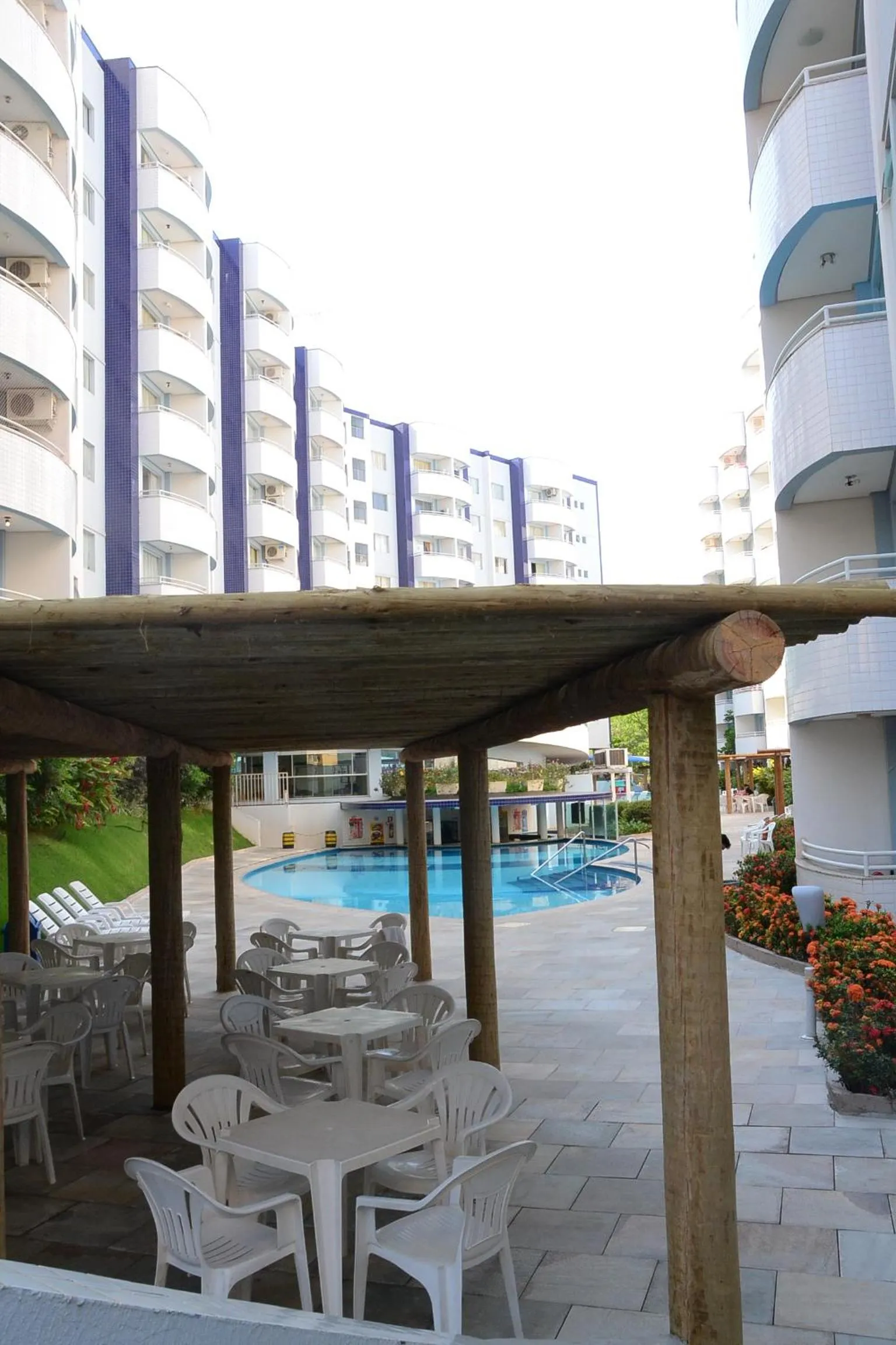 Pool view in Prime Hotel Águas da Serra