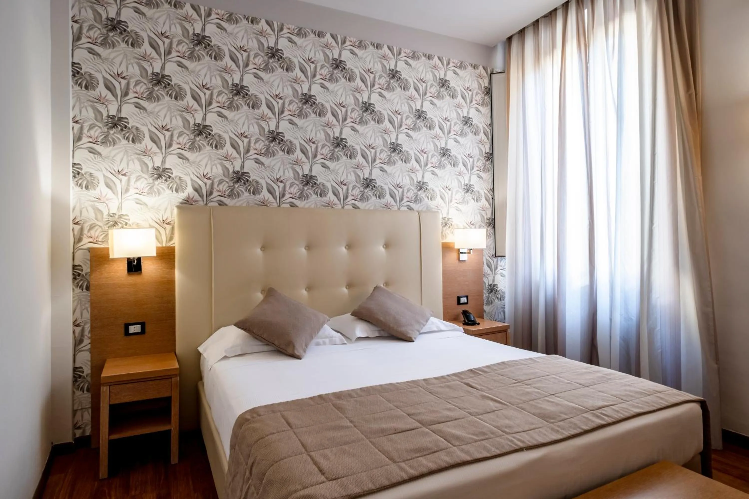 Bed in Hotel Accademia