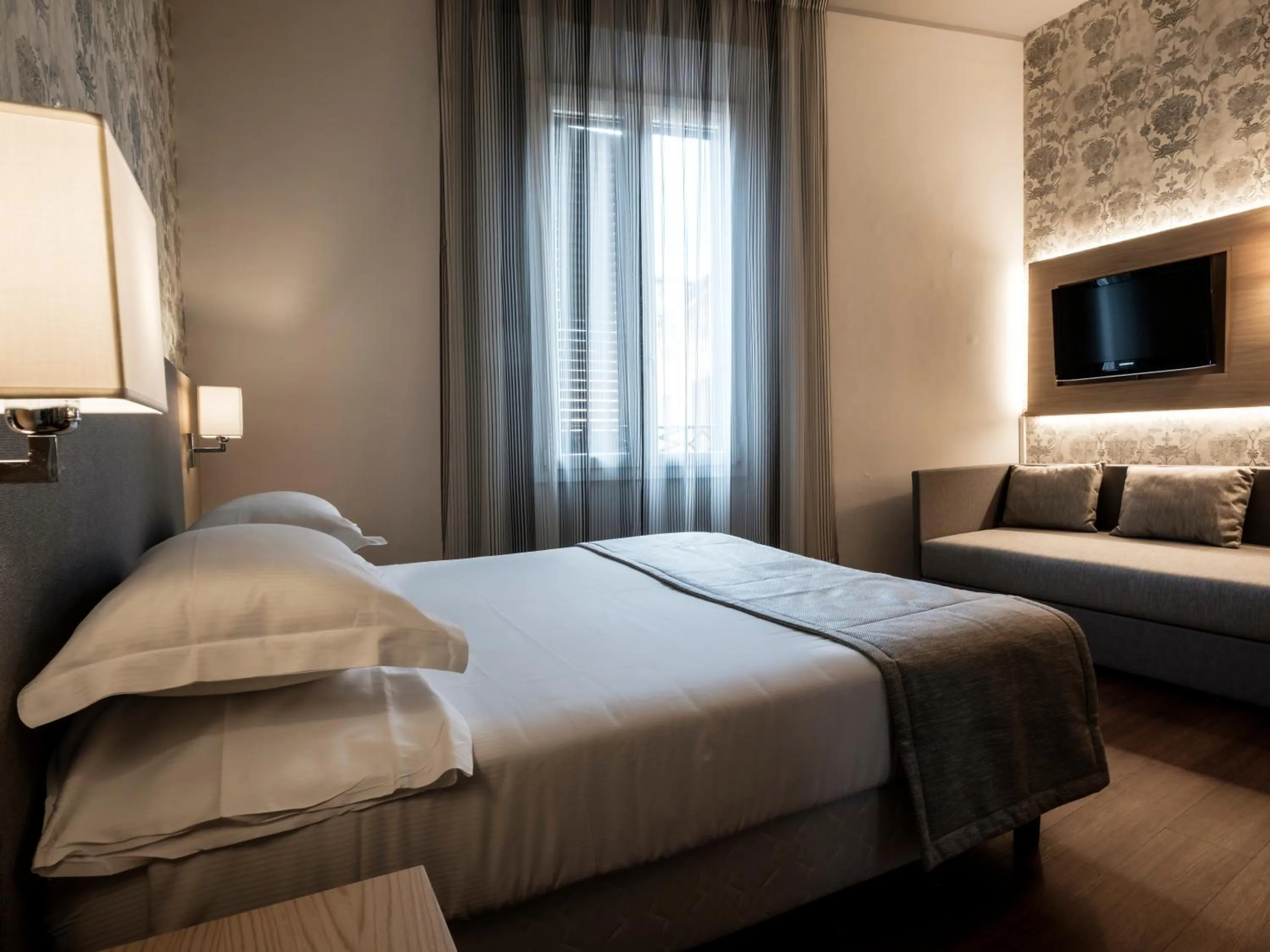 Bed in Hotel Accademia