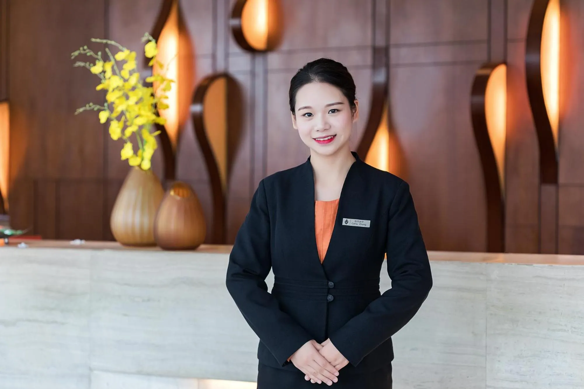 Staff in Huaqiang Plaza Hotel Shenzhen, Enjoy Complimentary Mini Bar & Night Snack, Add breakfast - enjoy complimentary afternoon tea