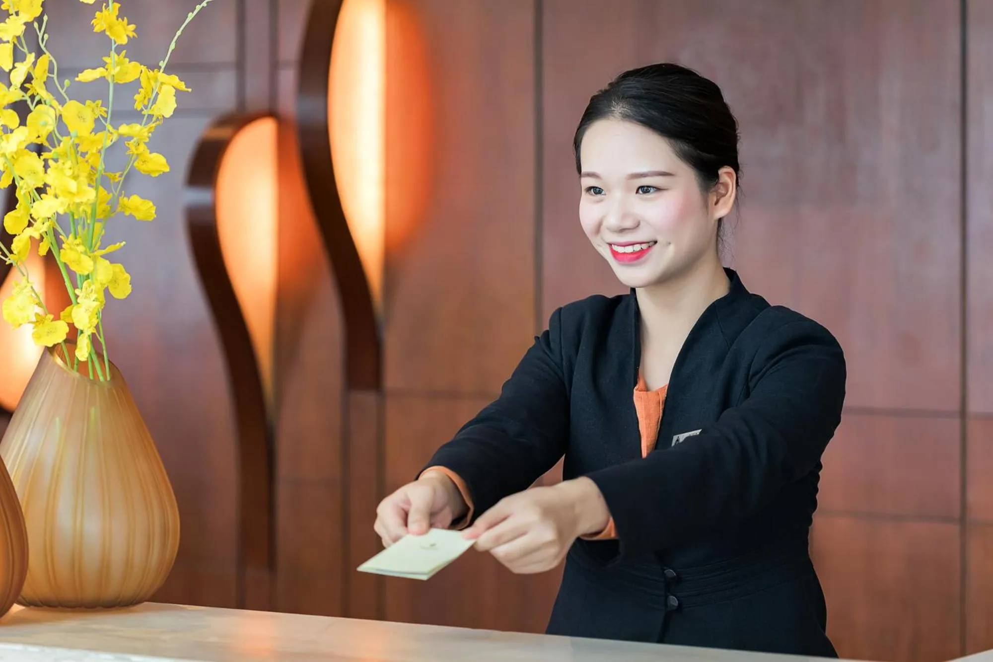 Staff in Huaqiang Plaza Hotel Shenzhen, Enjoy Complimentary Mini Bar & Night Snack, Add breakfast - enjoy complimentary afternoon tea