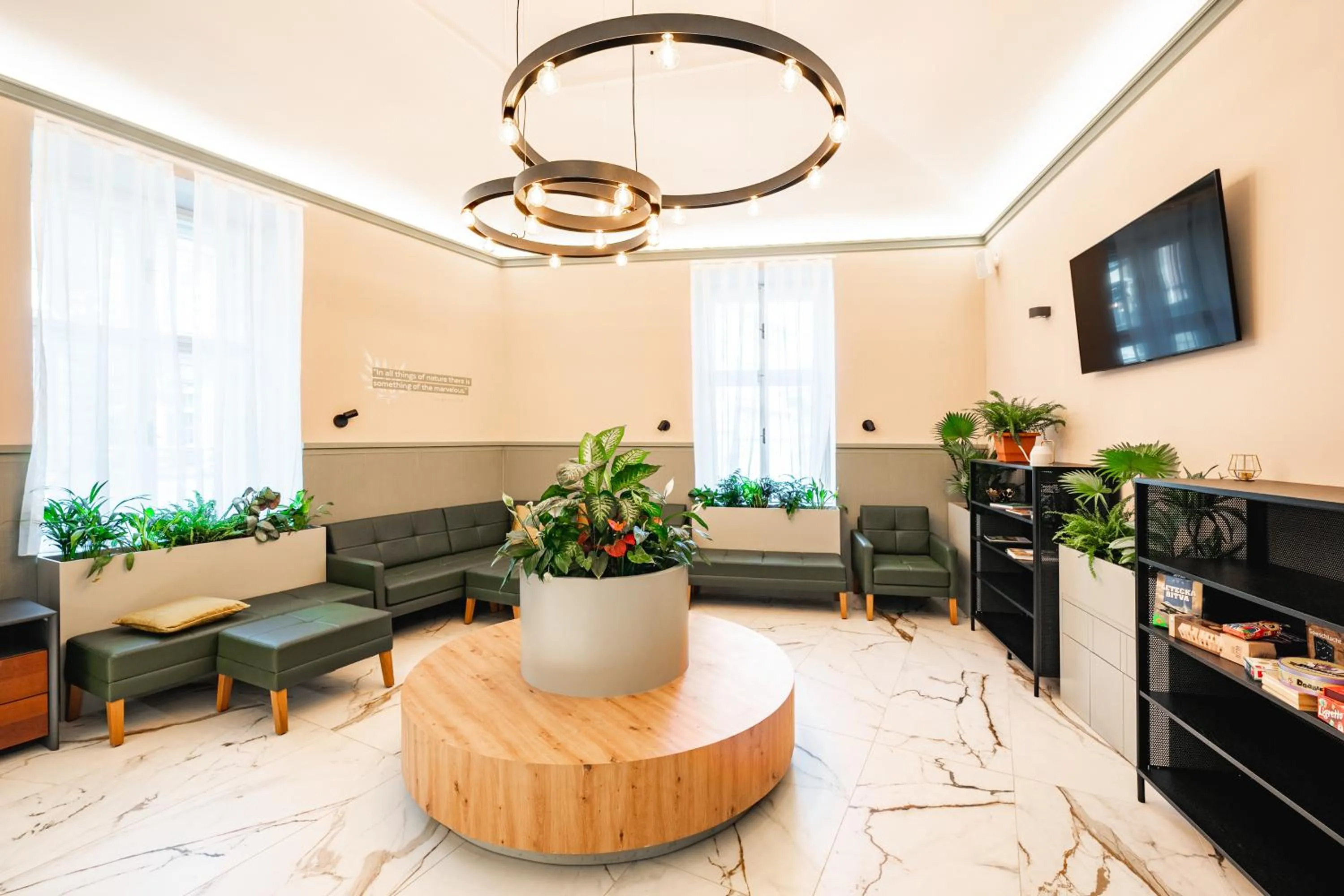 Lobby or reception in Luma Terra Prague Hostel