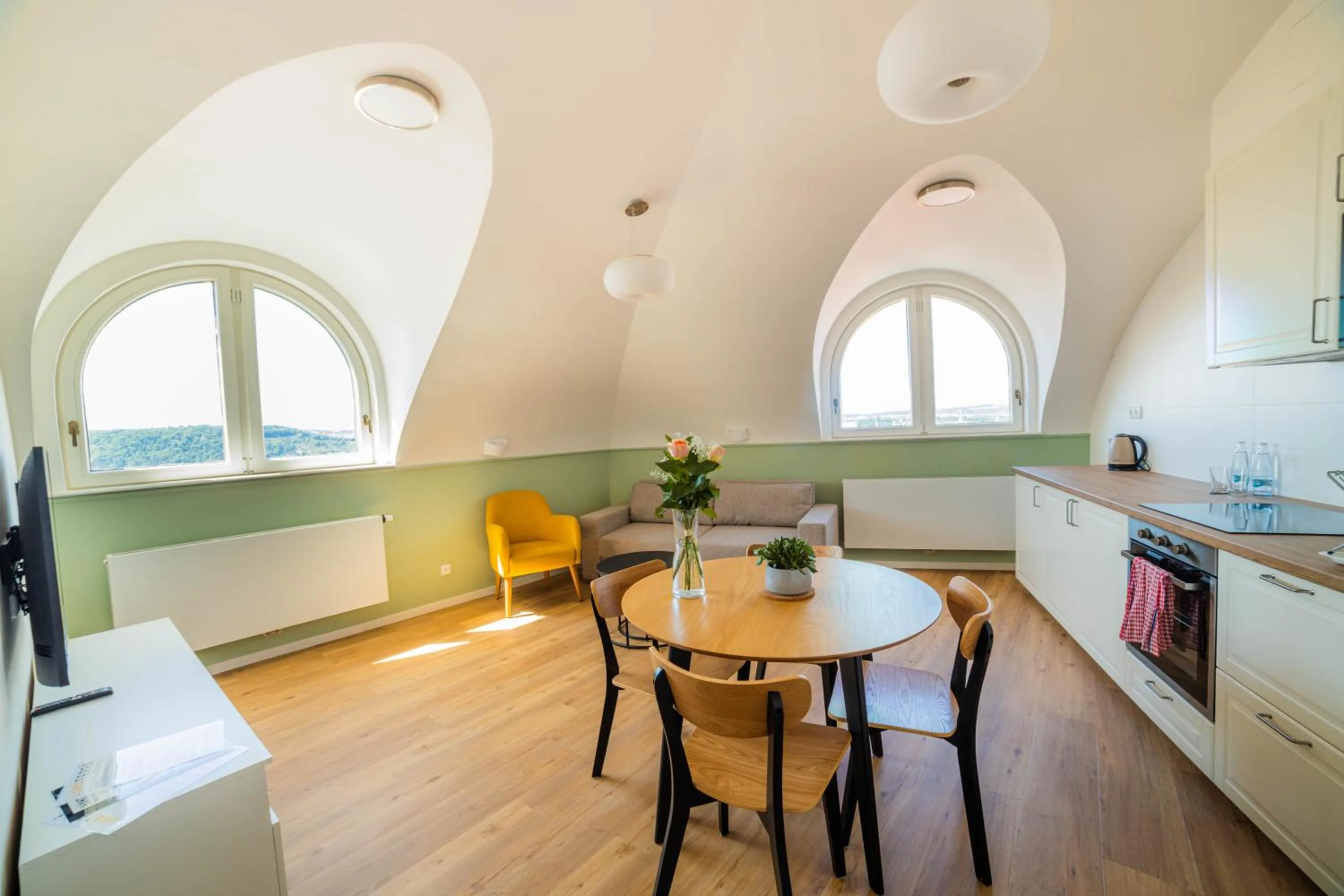 Living room in Luma Terra Prague Hostel