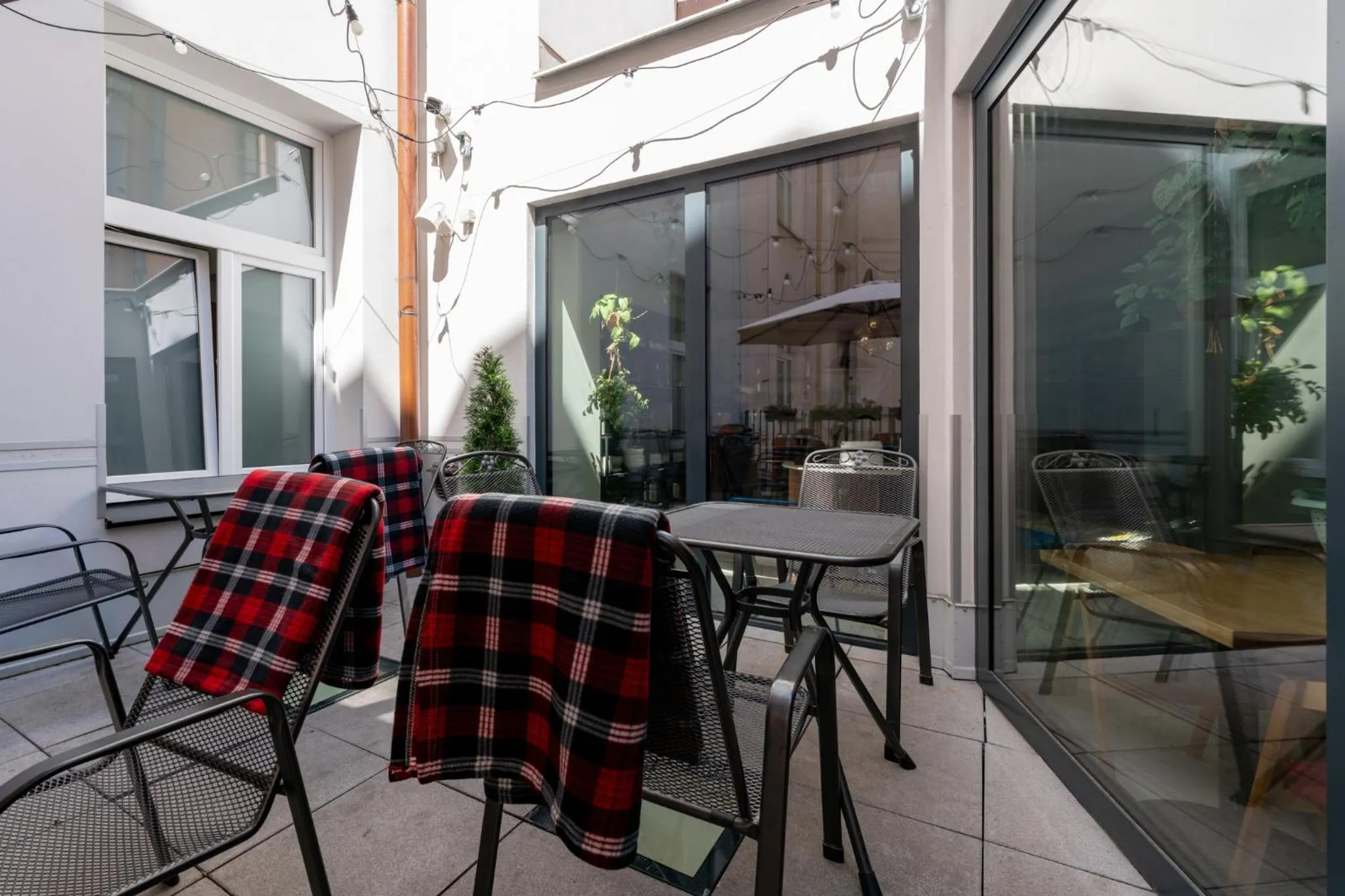 Balcony/Terrace in Luma Terra Prague Hostel