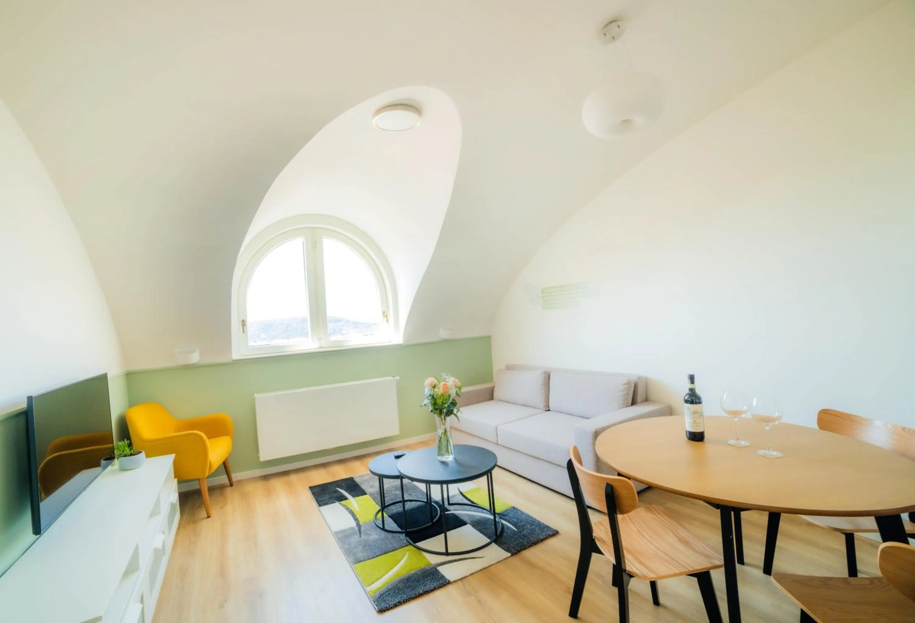 Living room in Luma Terra Prague Hostel