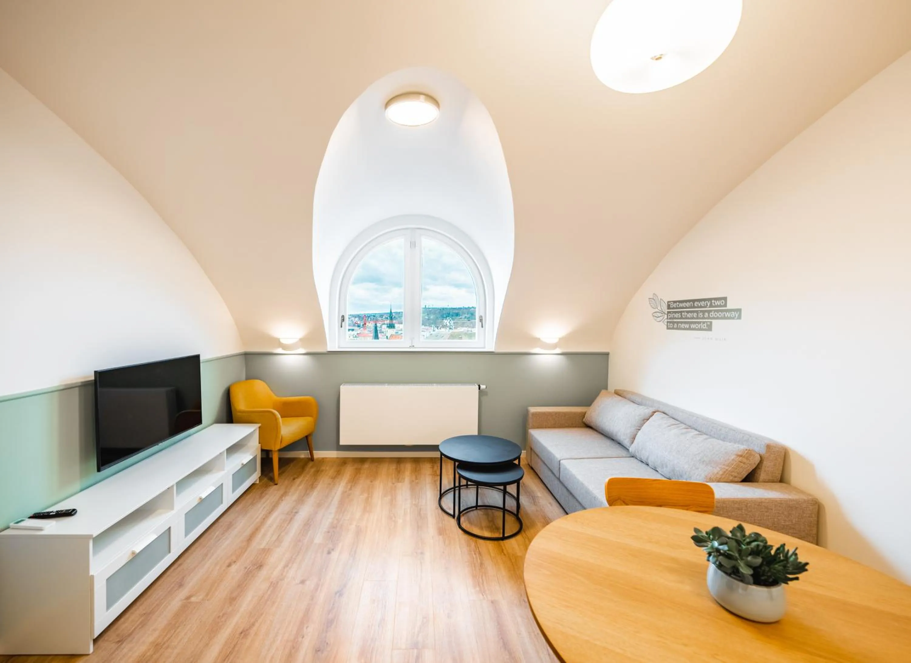 Living room in Luma Terra Prague Hostel