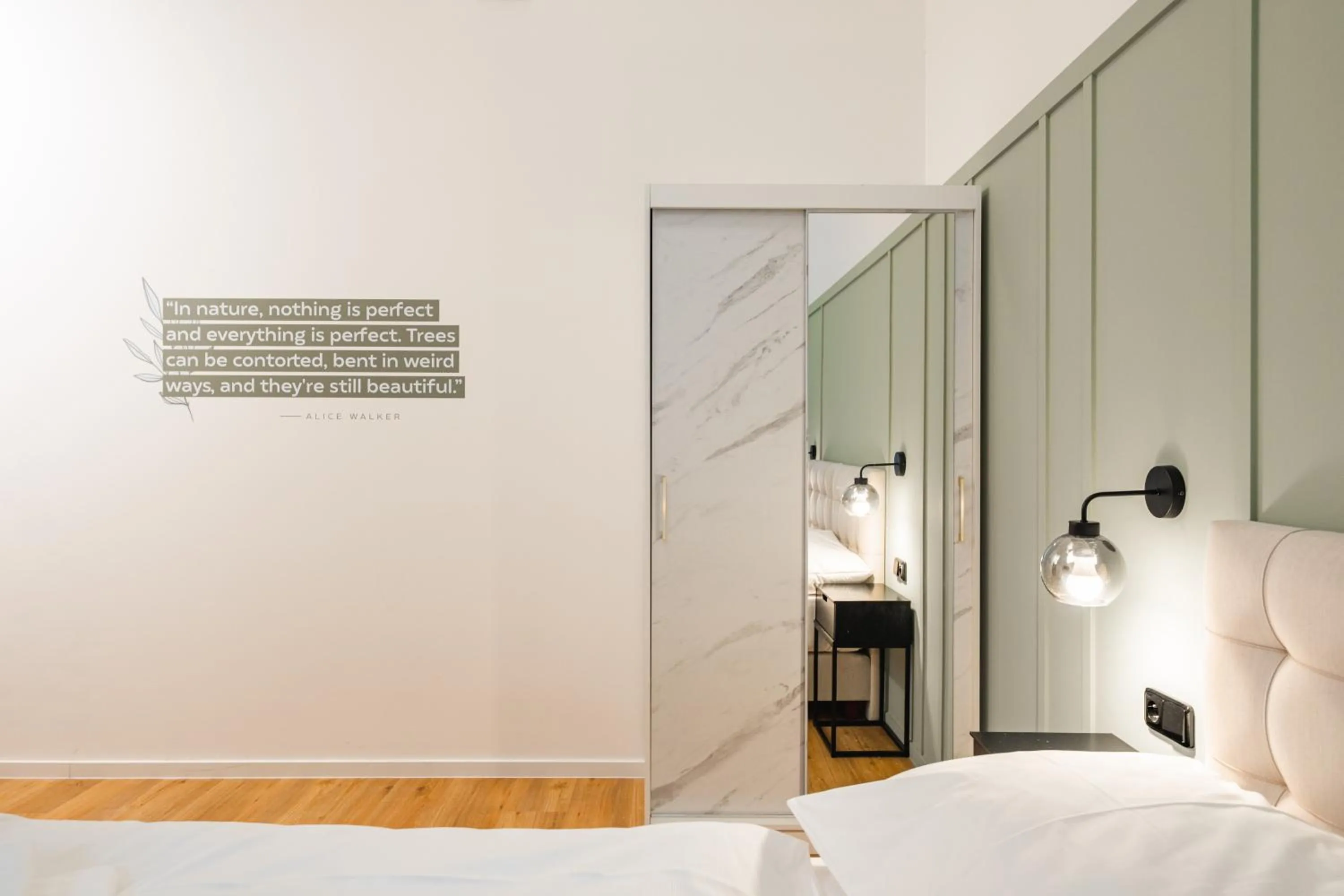 wardrobe, Bed in Luma Terra Prague Hostel