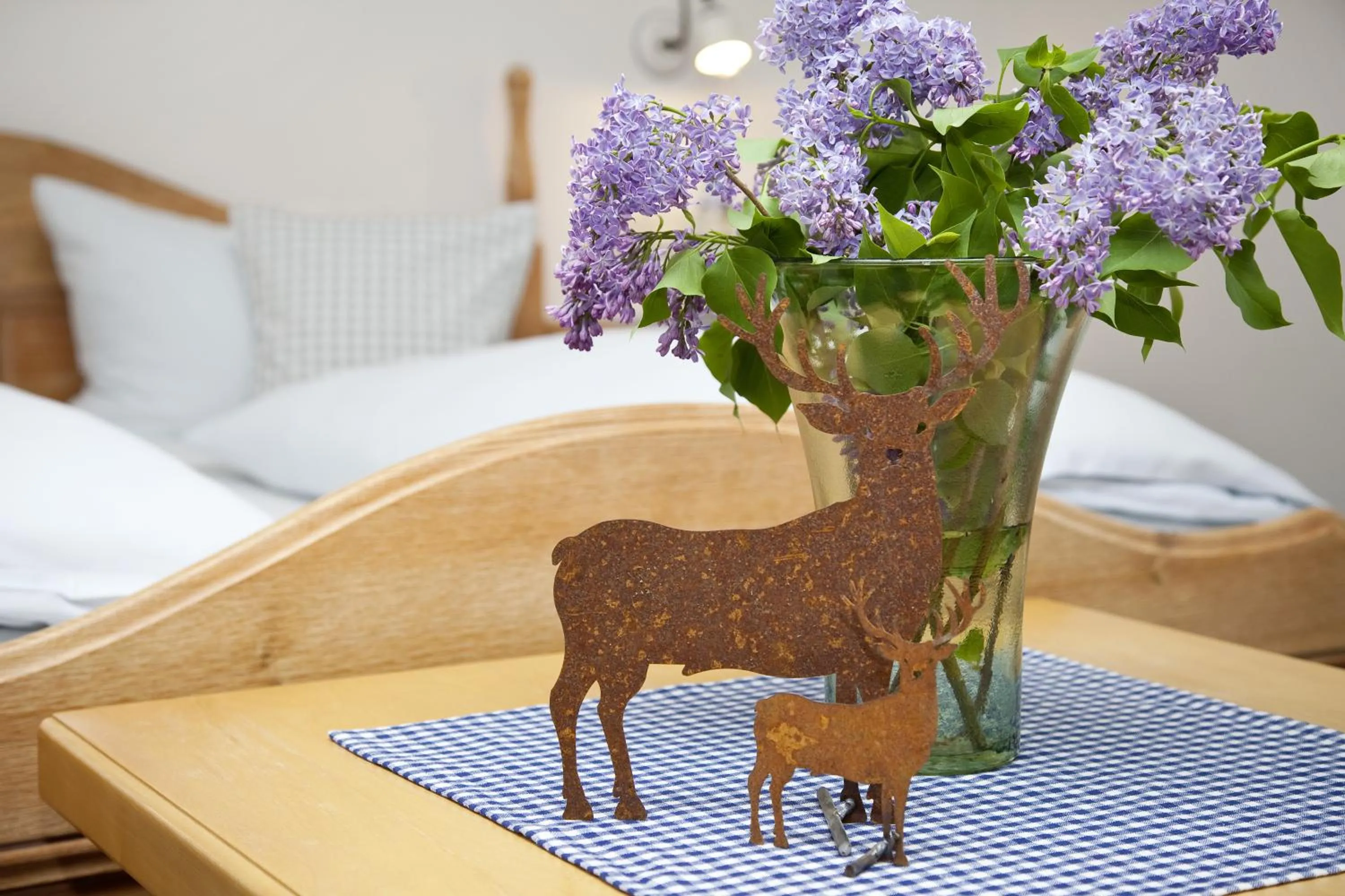 Bed in Ferienwohnungen Vogler