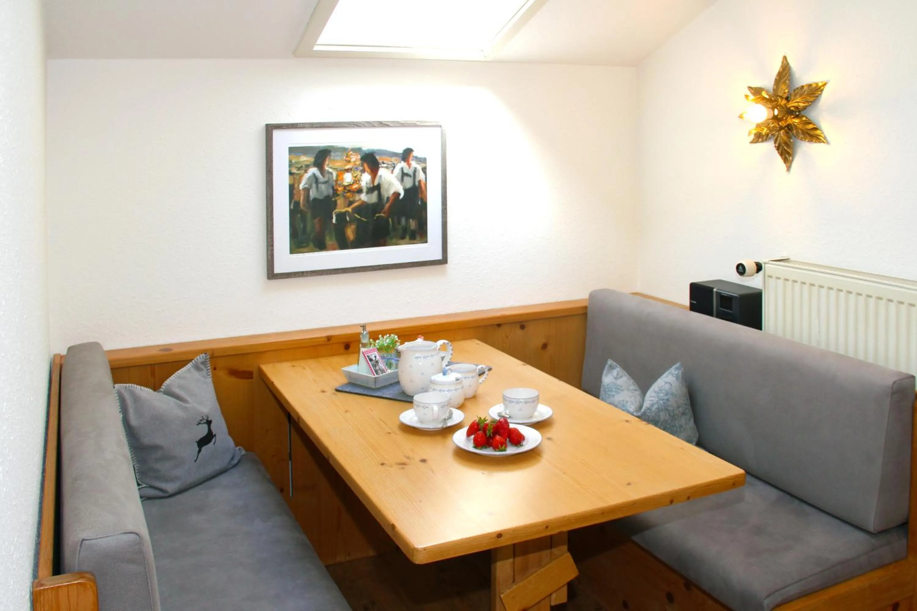 Dining area in Ferienwohnungen Vogler