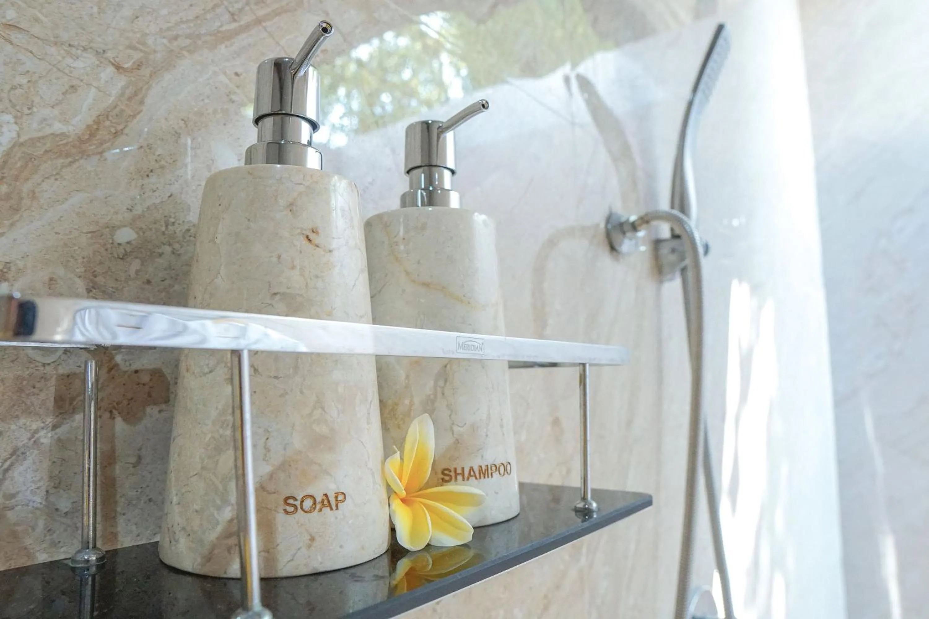 Shower in Caspla Resort by Loccal Collection