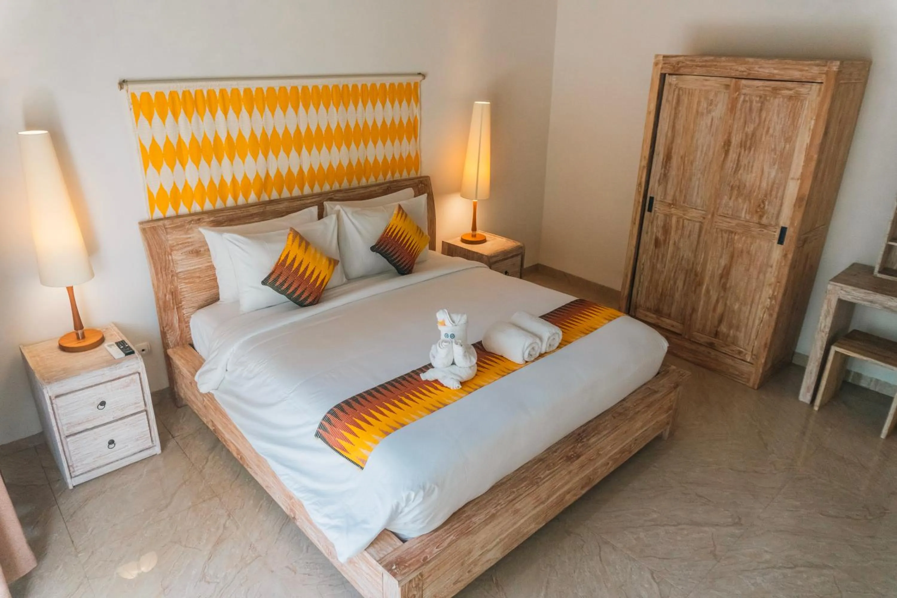 Bed in Caspla Resort by Loccal Collection