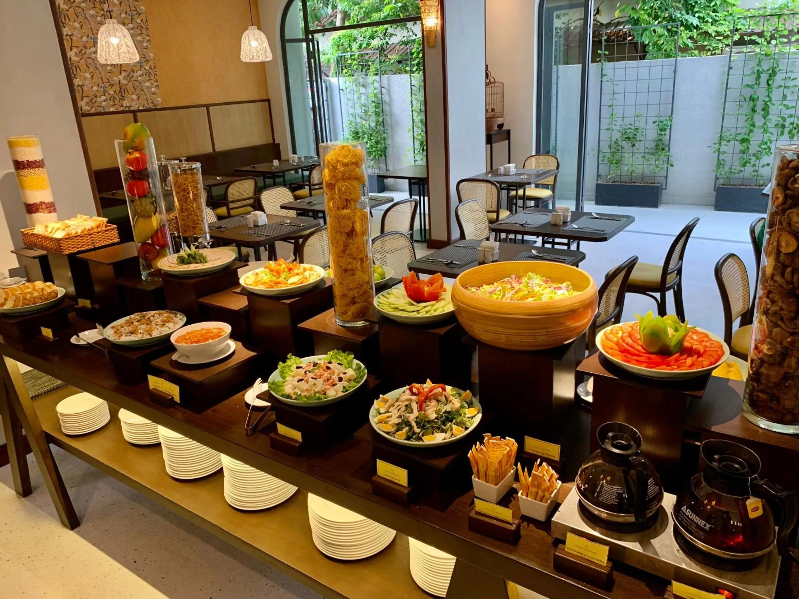 Buffet breakfast in Cozy Danang Boutique Hotel