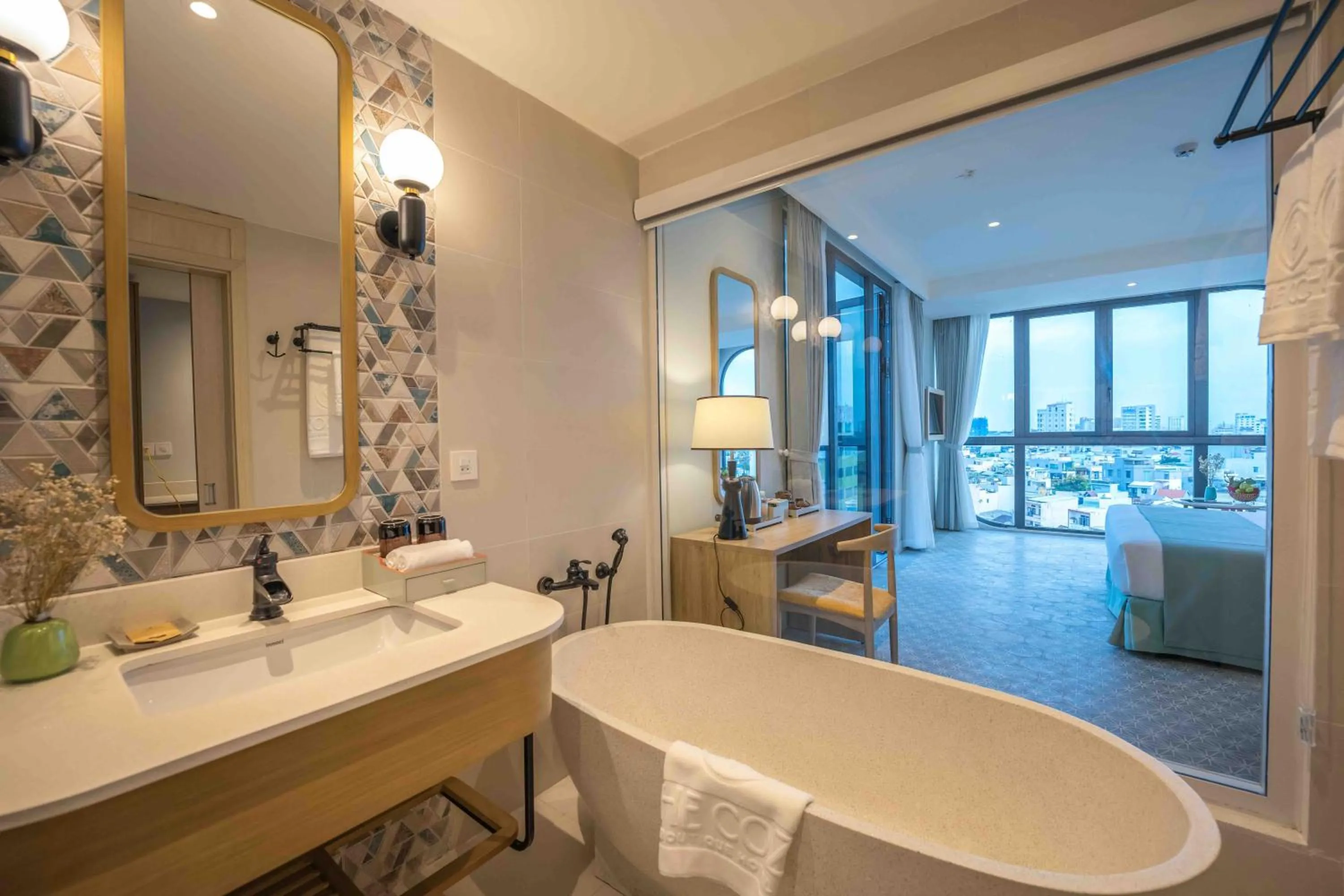 Bathroom in Cozy Danang Boutique Hotel