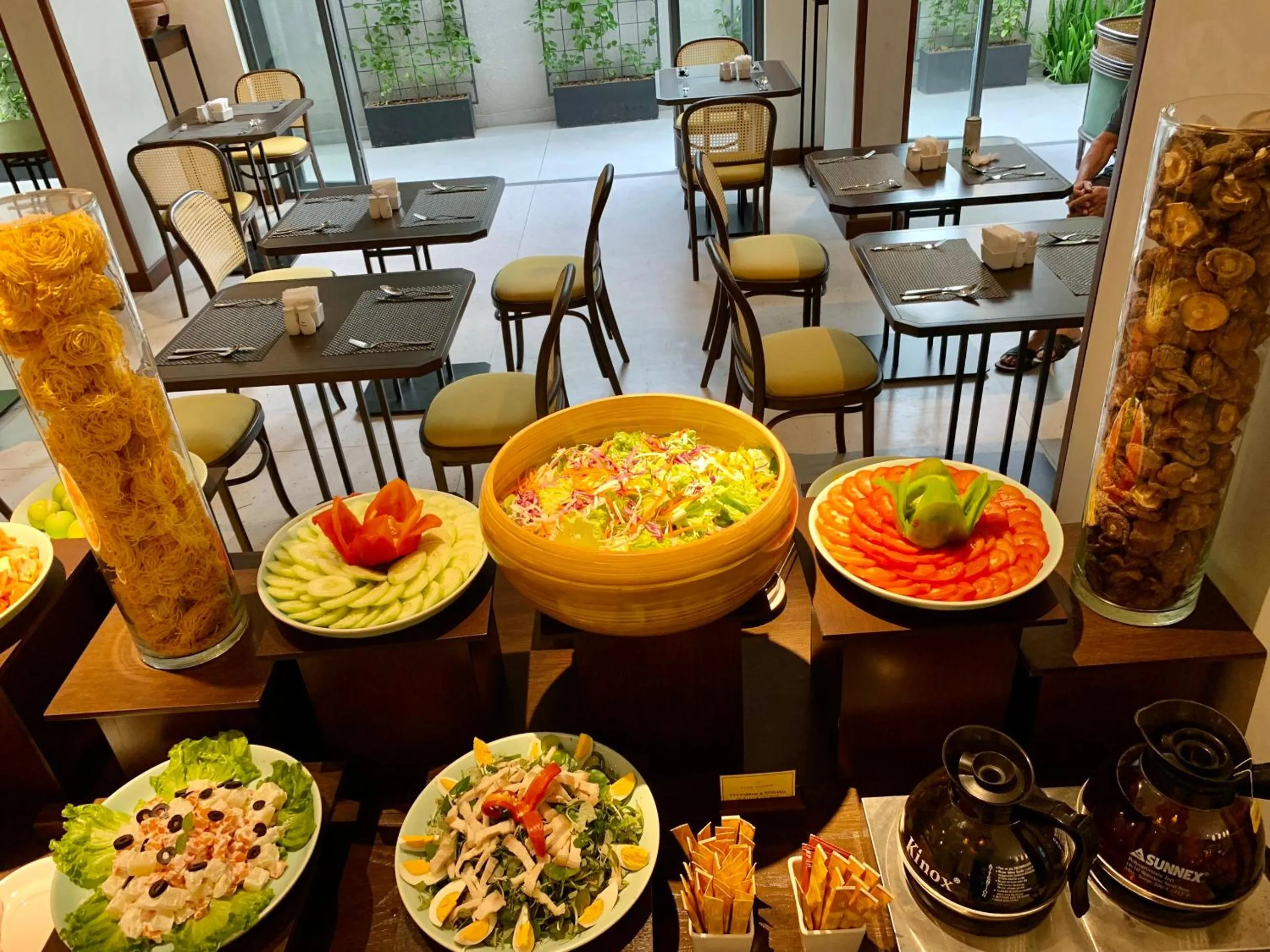 Buffet breakfast in Cozy Danang Boutique Hotel
