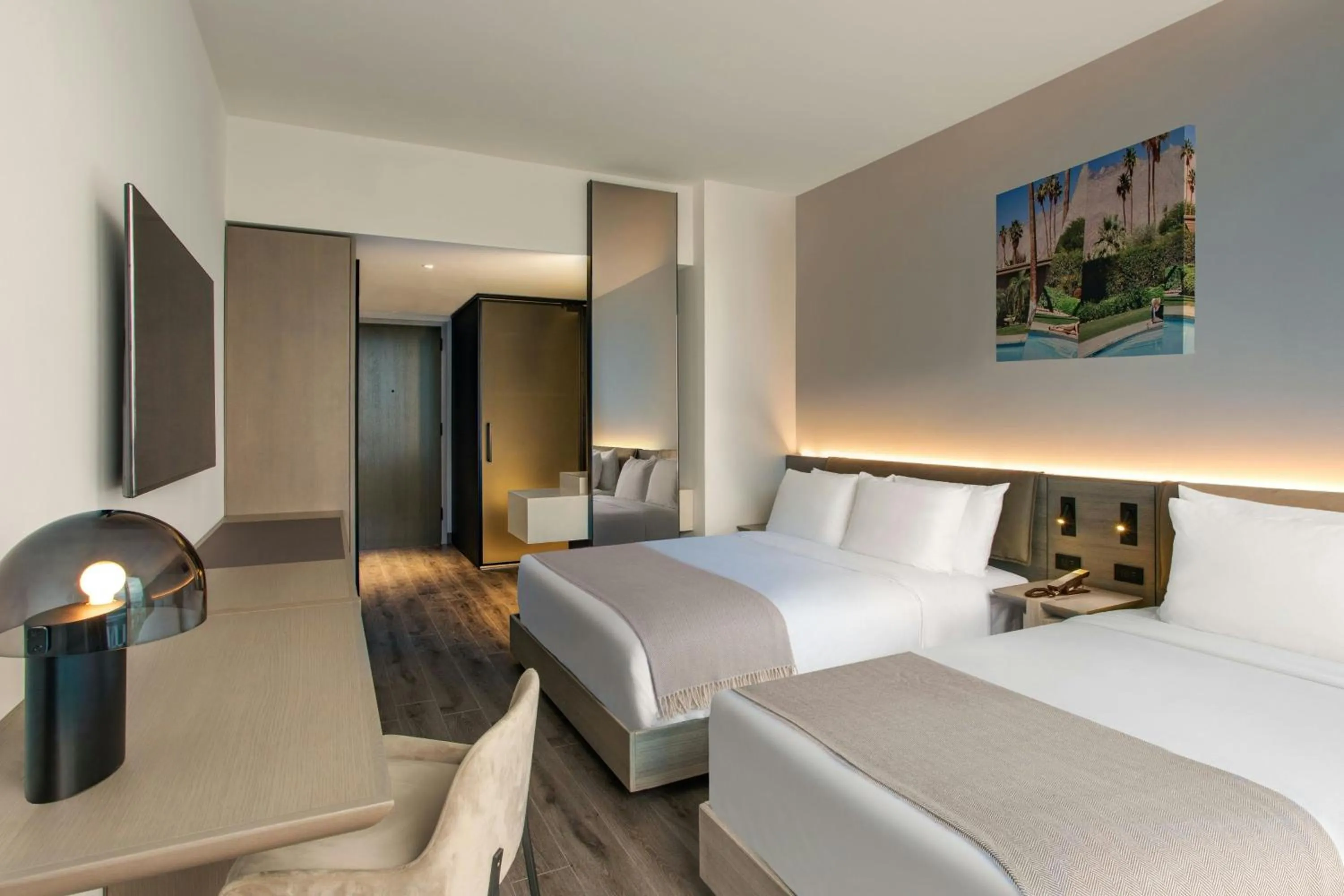 Photo of the whole room, Bed in AC Hotel by Marriott Downtown Los Angeles