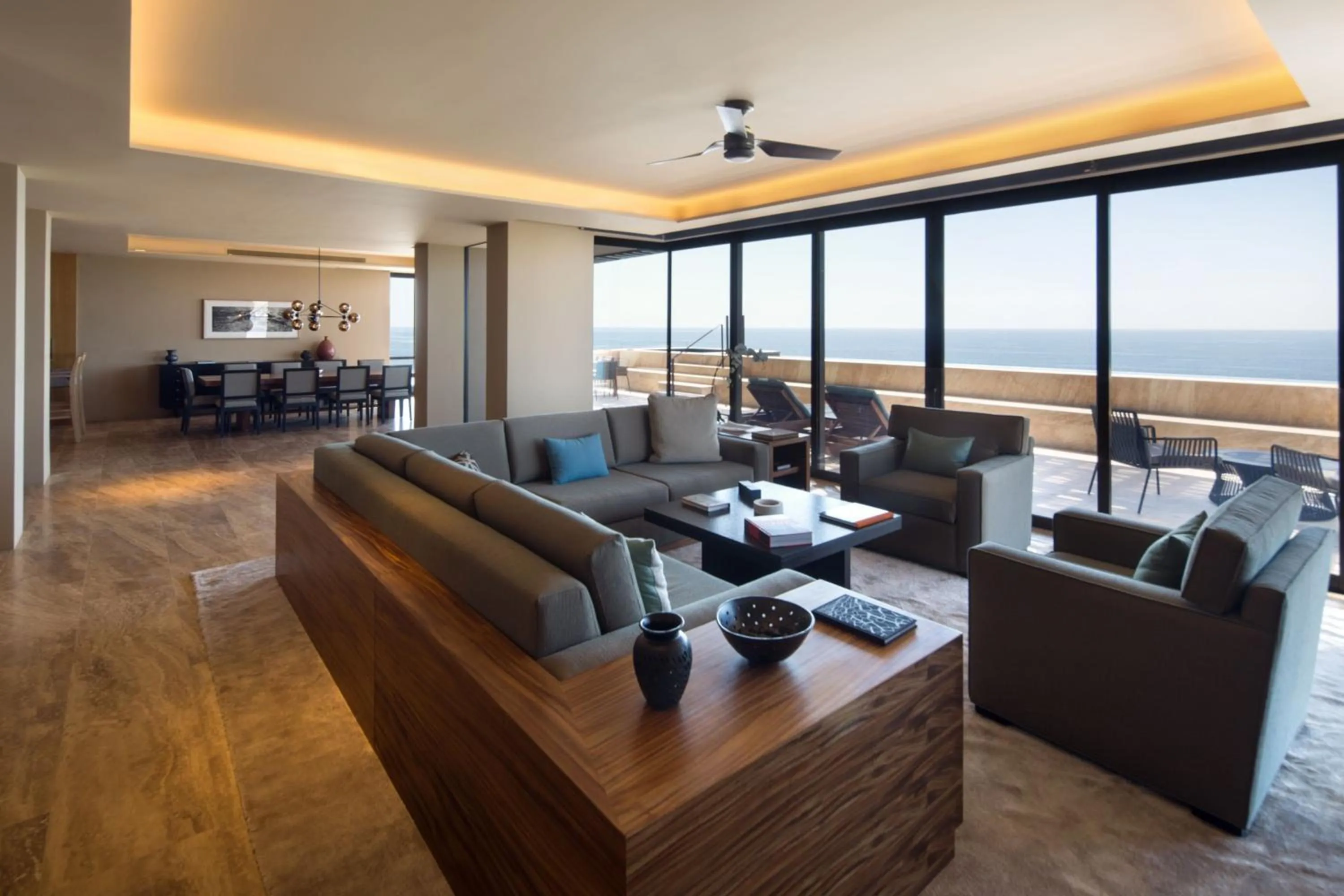 Living room in Casa Maat at JW Marriott Los Cabos Beach Resort & Spa