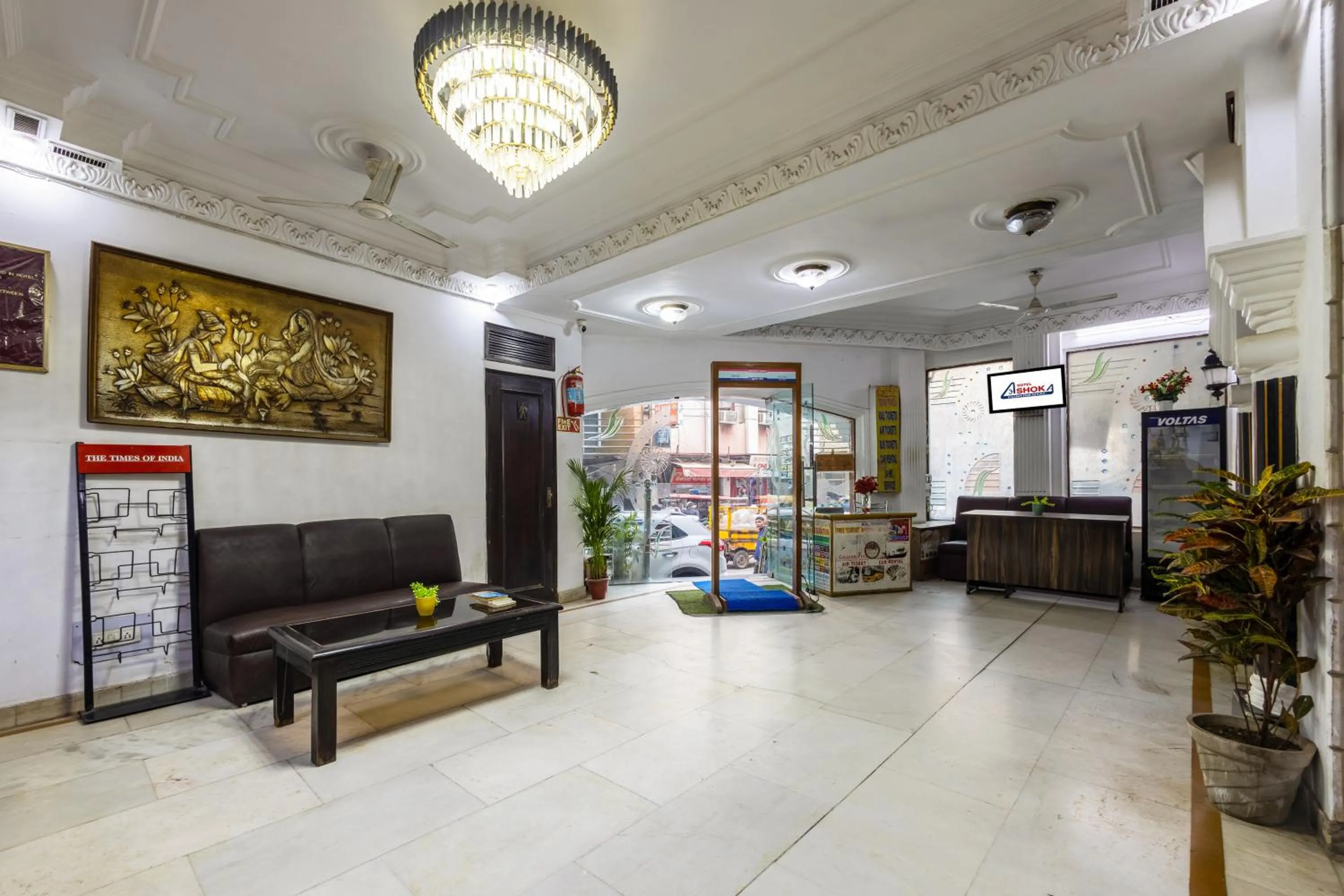 Lobby or reception in Hotel Ashoka Continental Near New Delhi Railway station