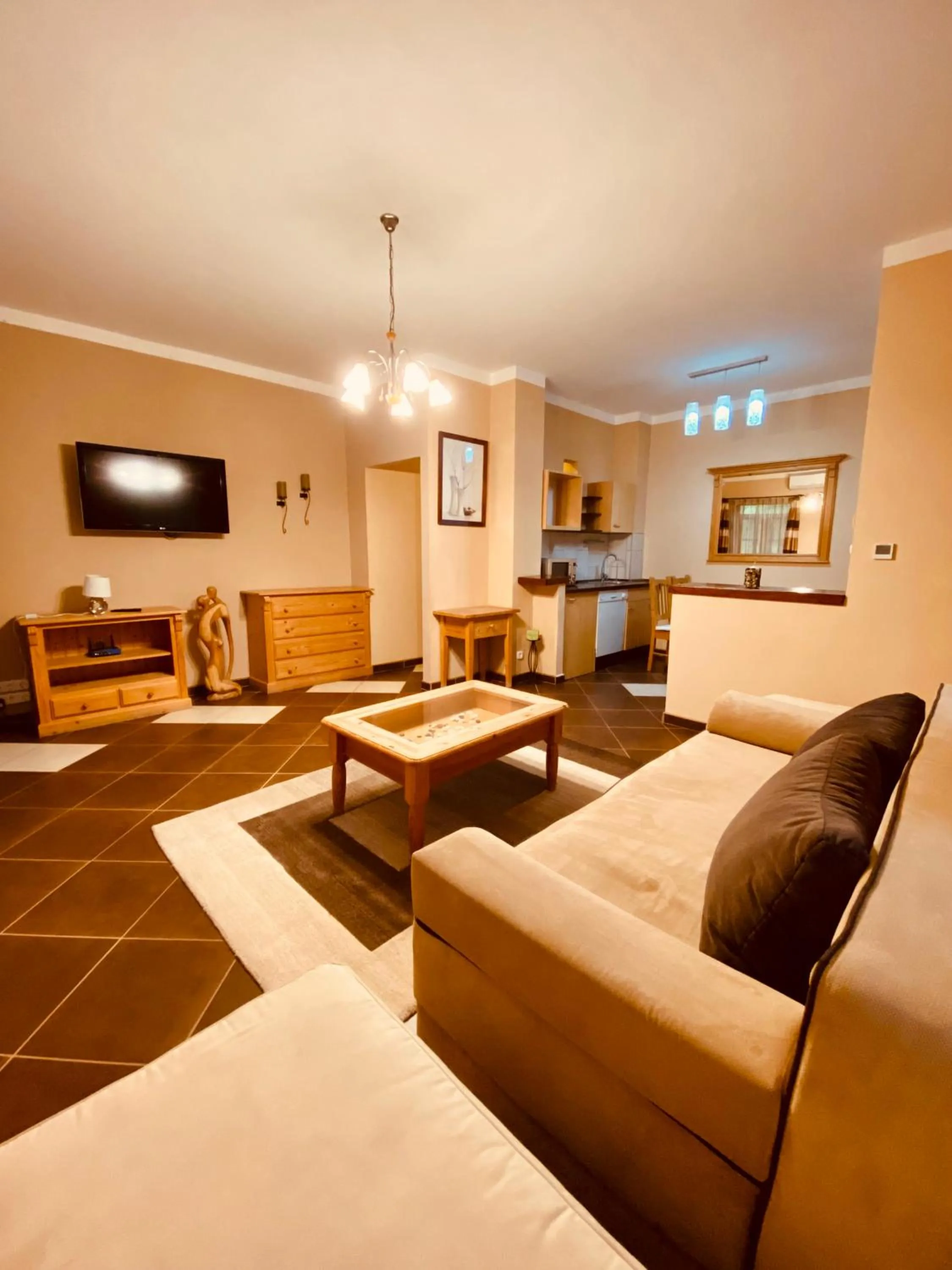 Communal lounge/ TV room in Sommer Panzió