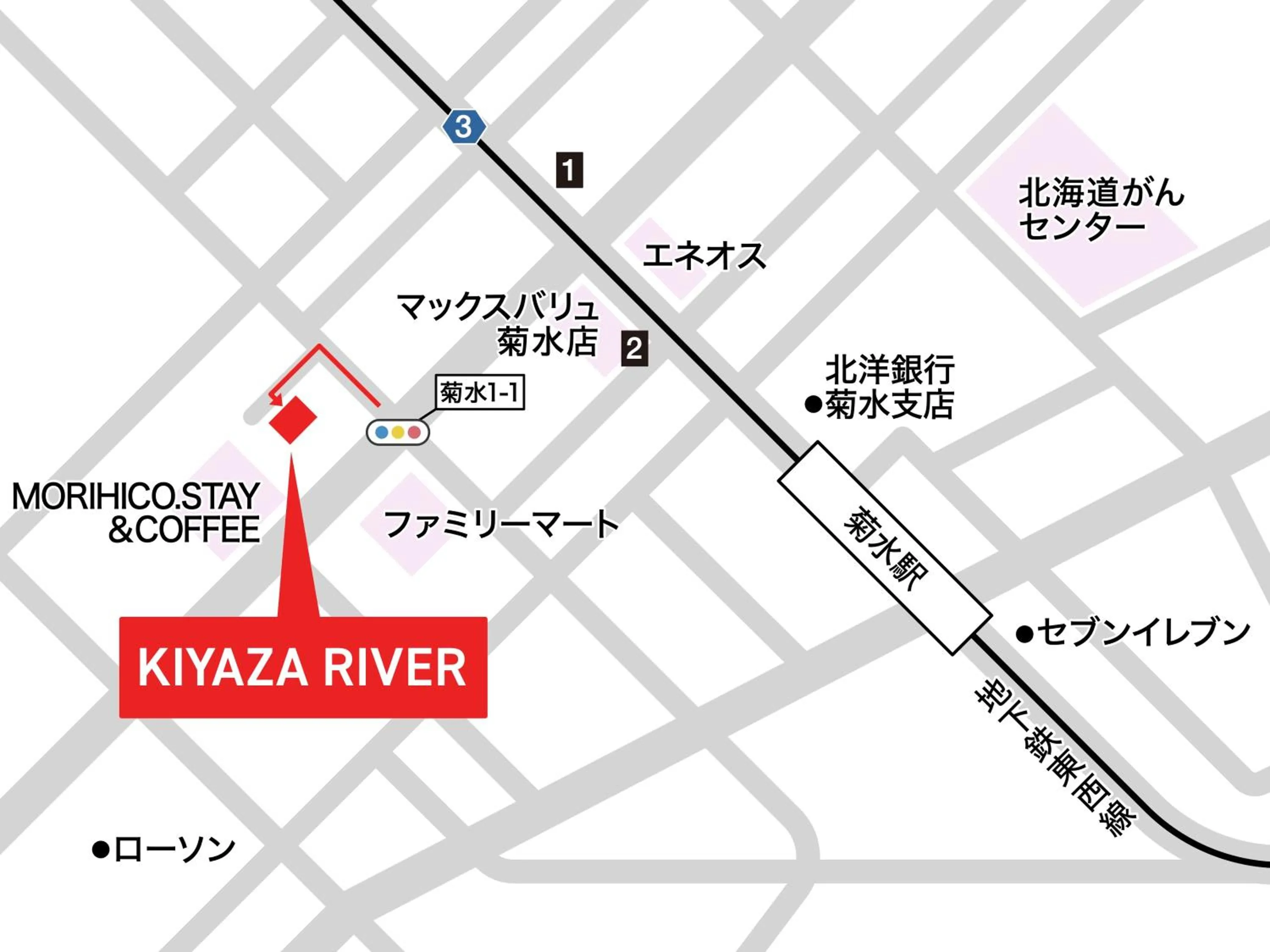 Property building in KIYAZA River Sapporo