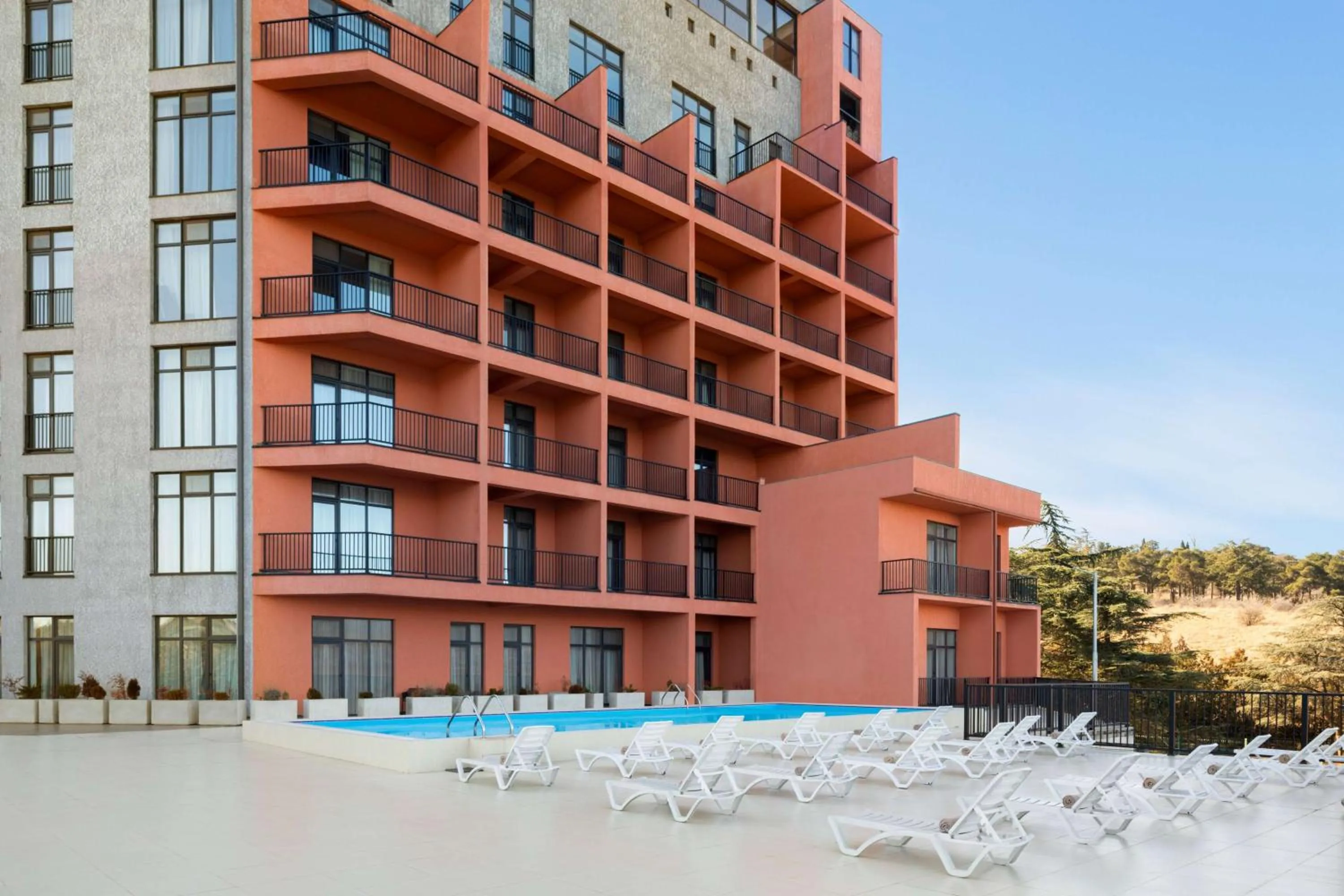 Pool view in Gino Seaside Tbilisi, Trademark Collection by Wyndham