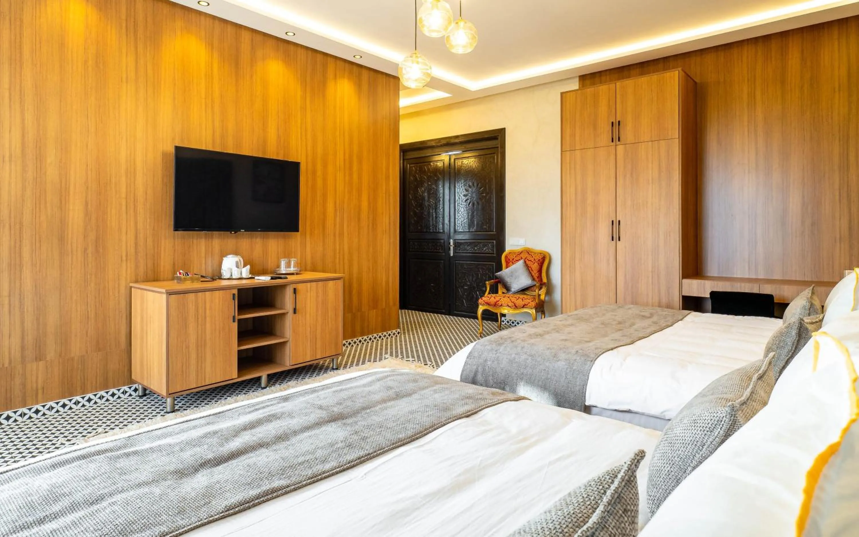 Communal lounge/ TV room, Bed in The Lemonary Marrakech