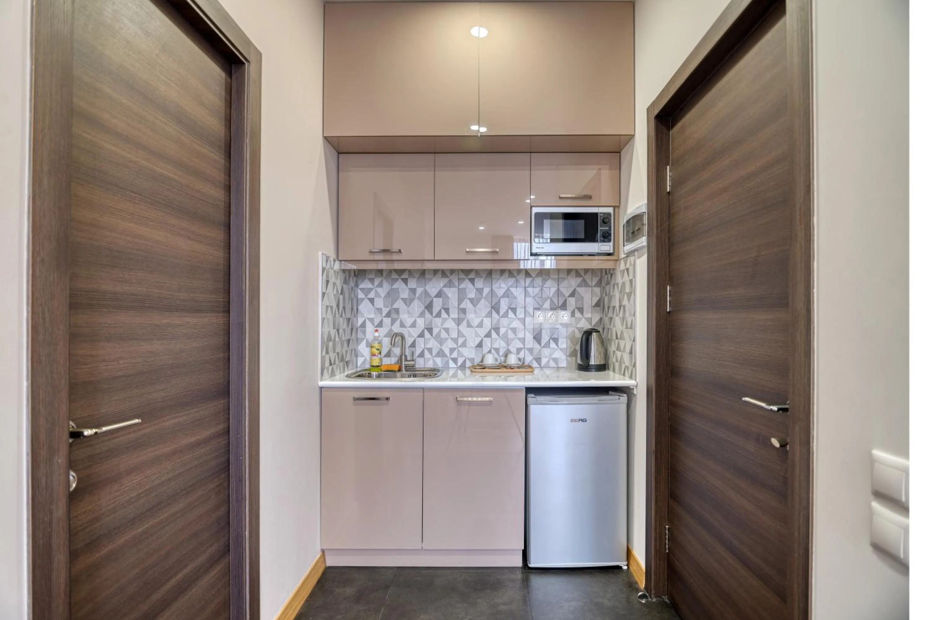 Kitchen or kitchenette in Orbeli Hotel Yerevan