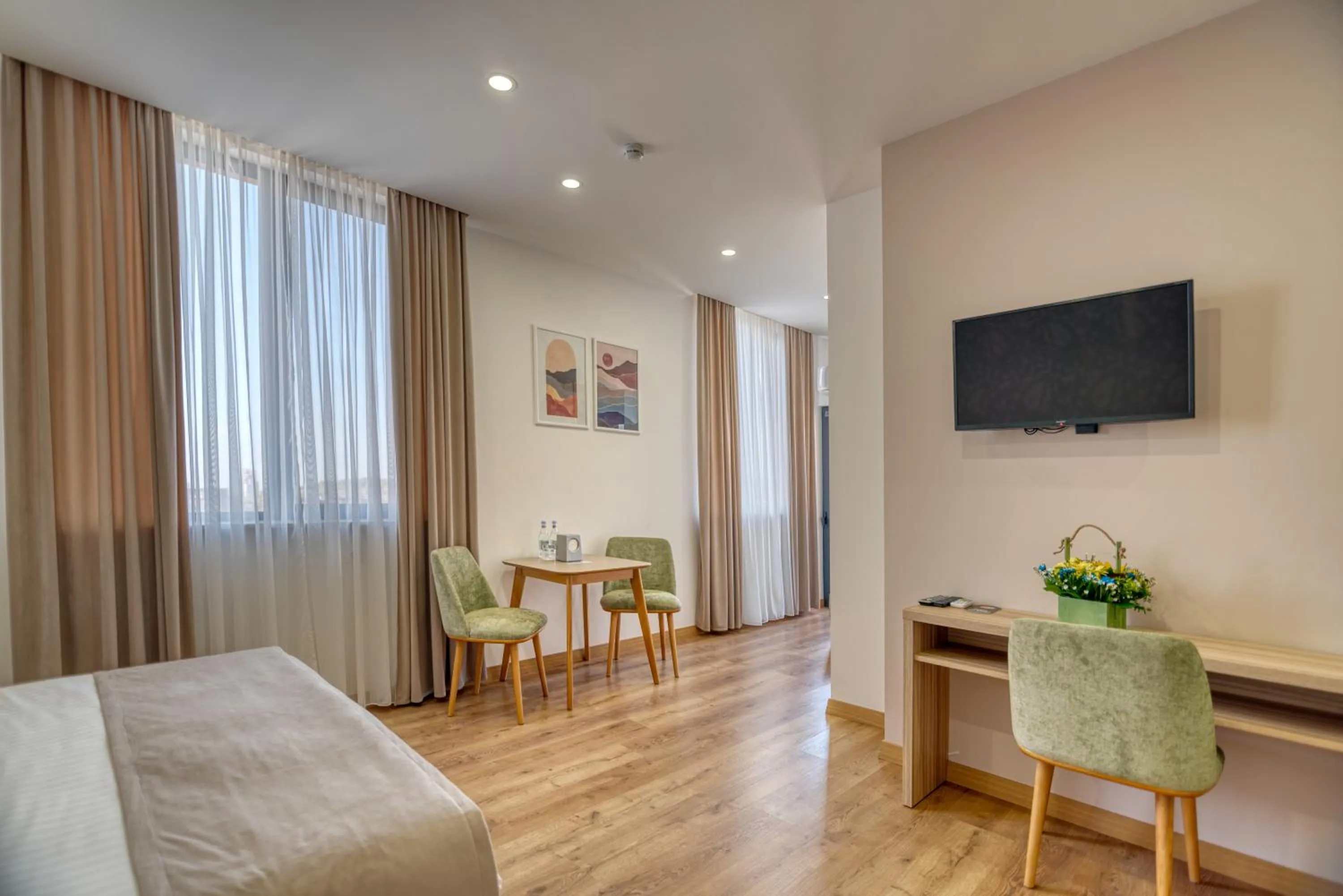 Seating area, Bed in Orbeli Hotel Yerevan