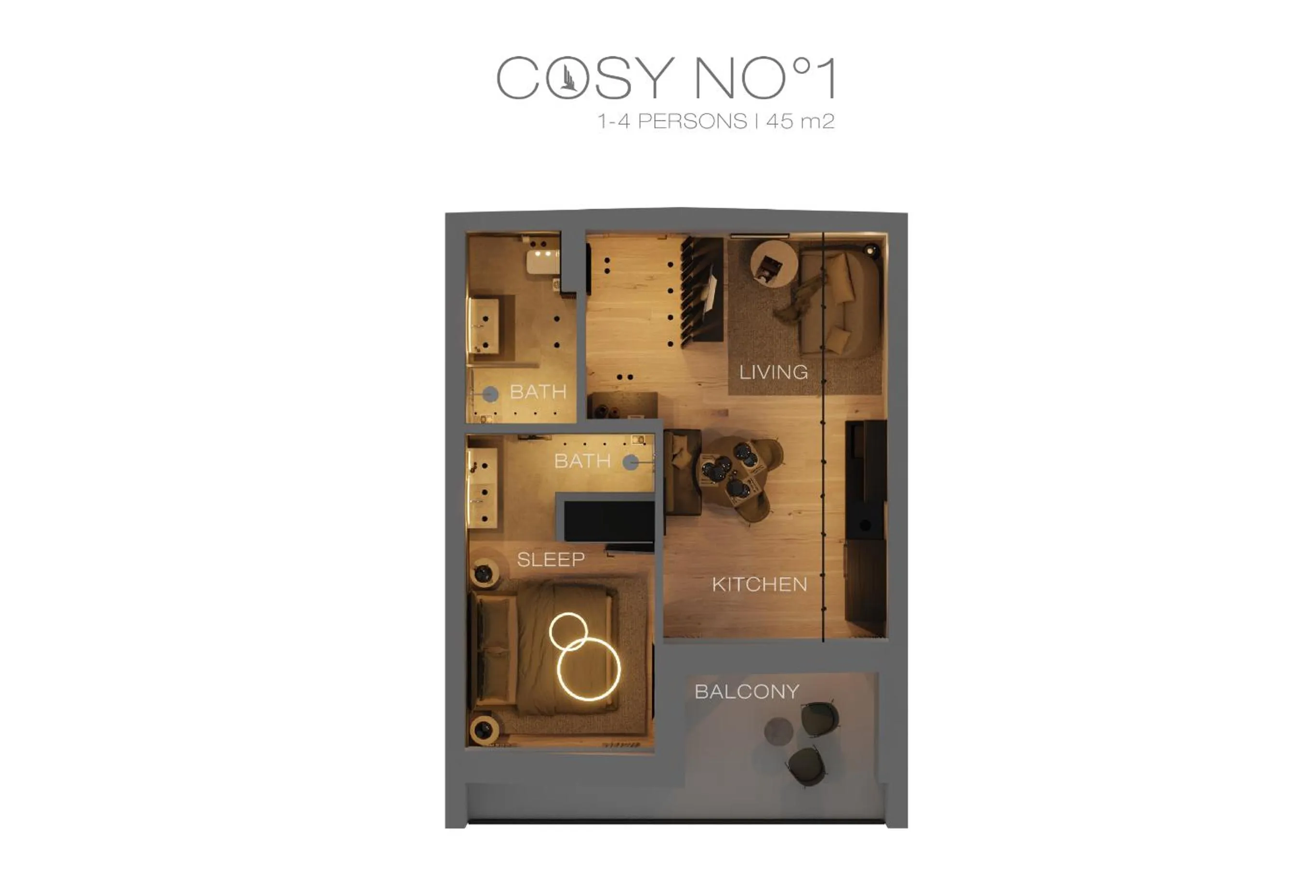 Floor plan in The Black Eagle Luxury Appartements