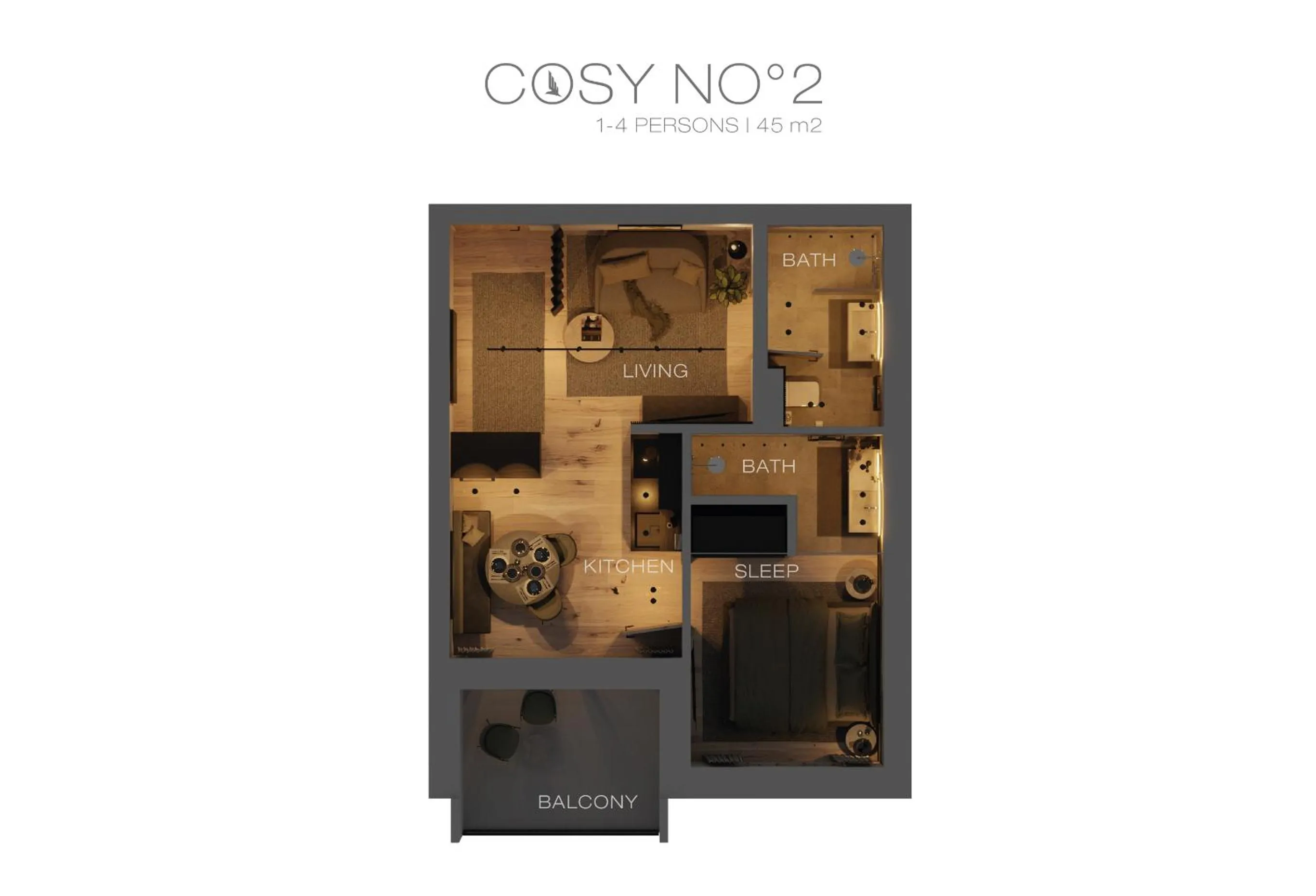 Floor plan in The Black Eagle Luxury Appartements