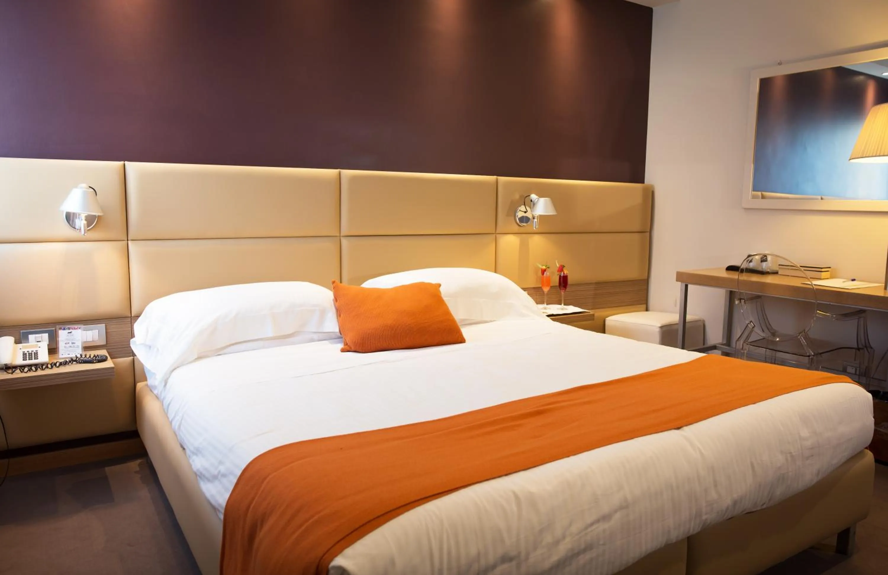 Bed in Dal Moro Gallery Hotel