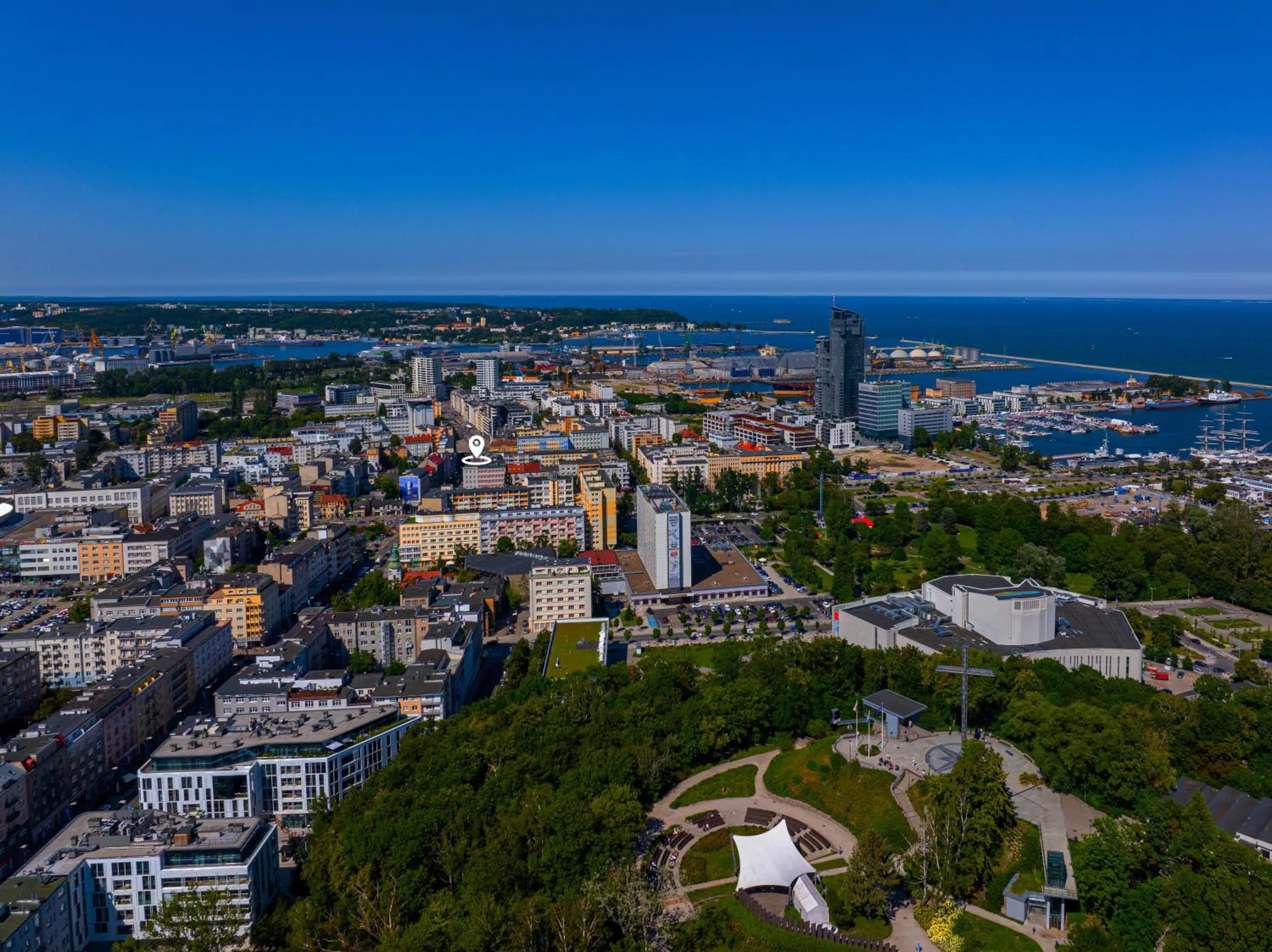 Bird's eye view in SQUARE APARTMENTS GDYNIA