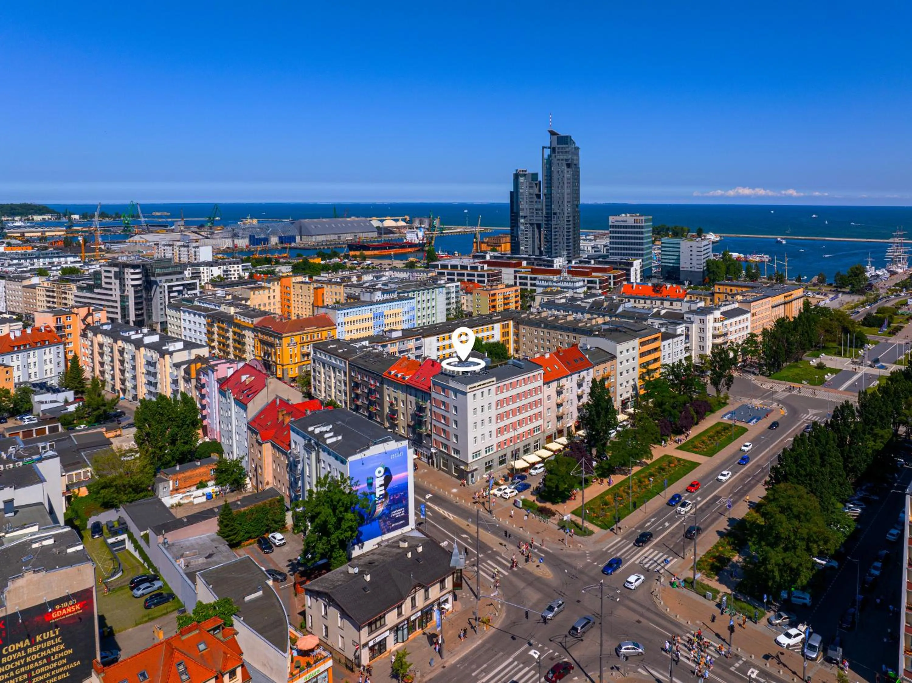 Bird's eye view in SQUARE APARTMENTS GDYNIA