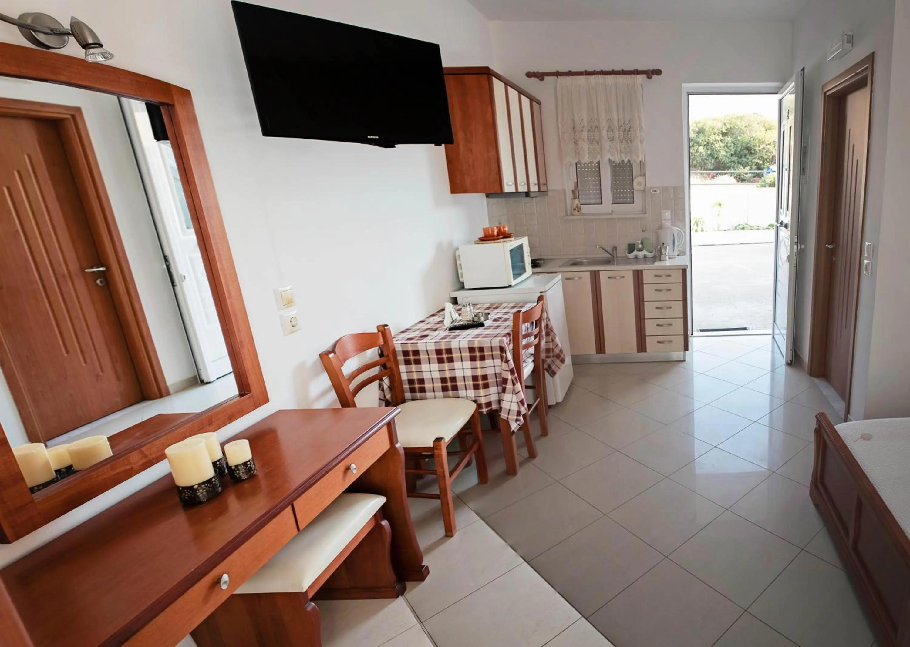 Kitchen or kitchenette in Nephele Apartments