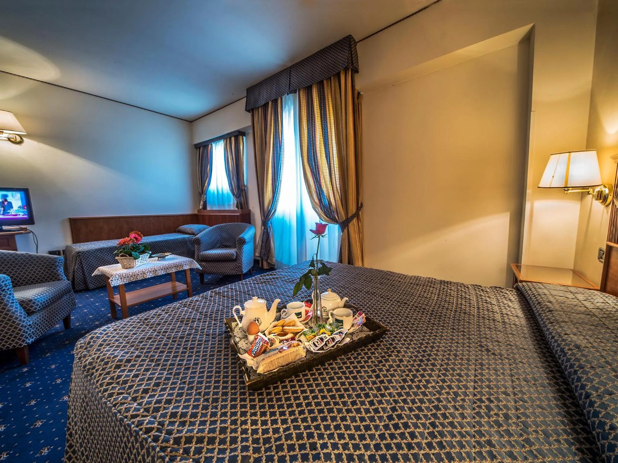 Bed in Hotel Valdarno