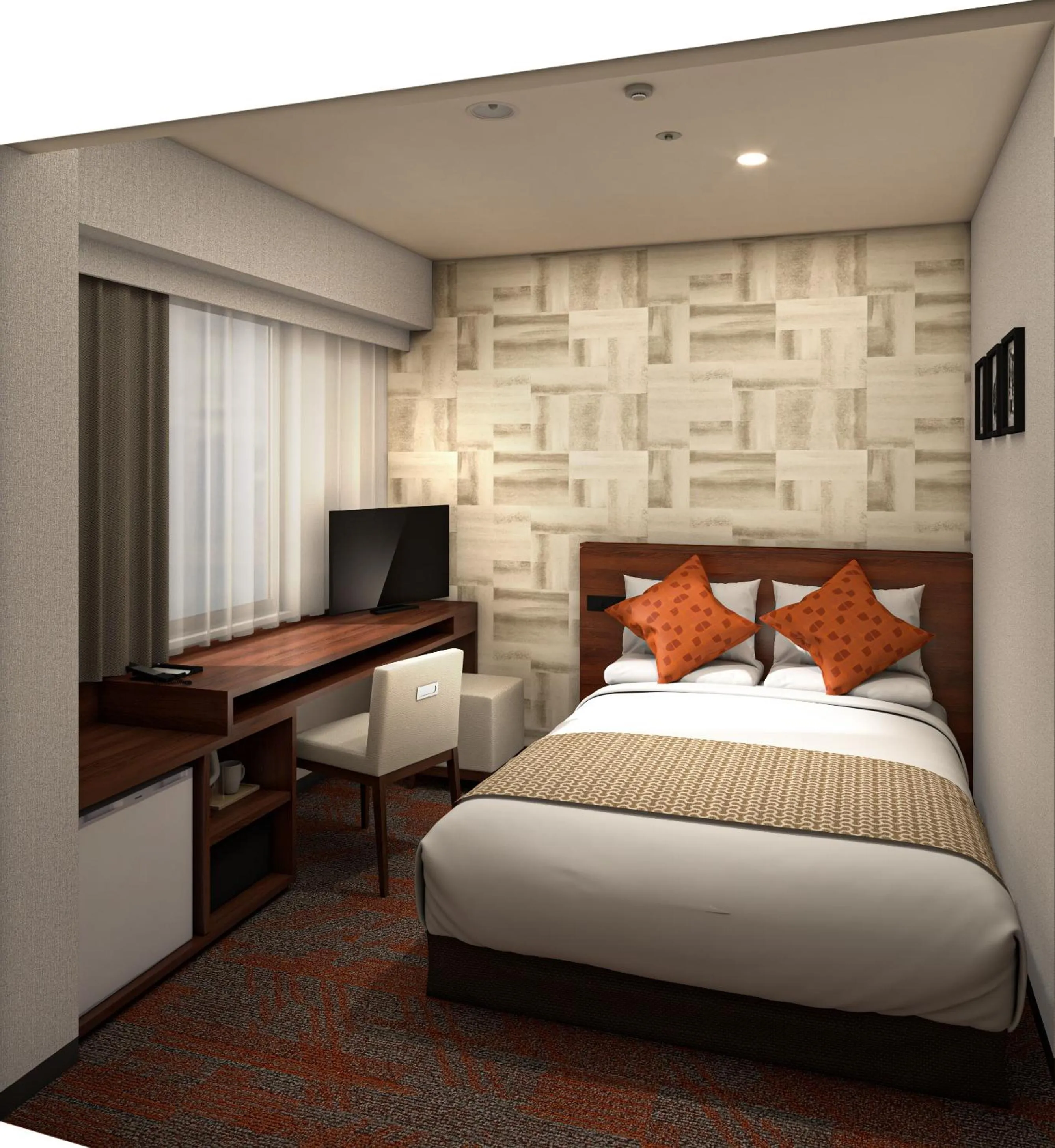 Photo of the whole room, Bed in HOTEL MYSTAYS Nagoya Sakae