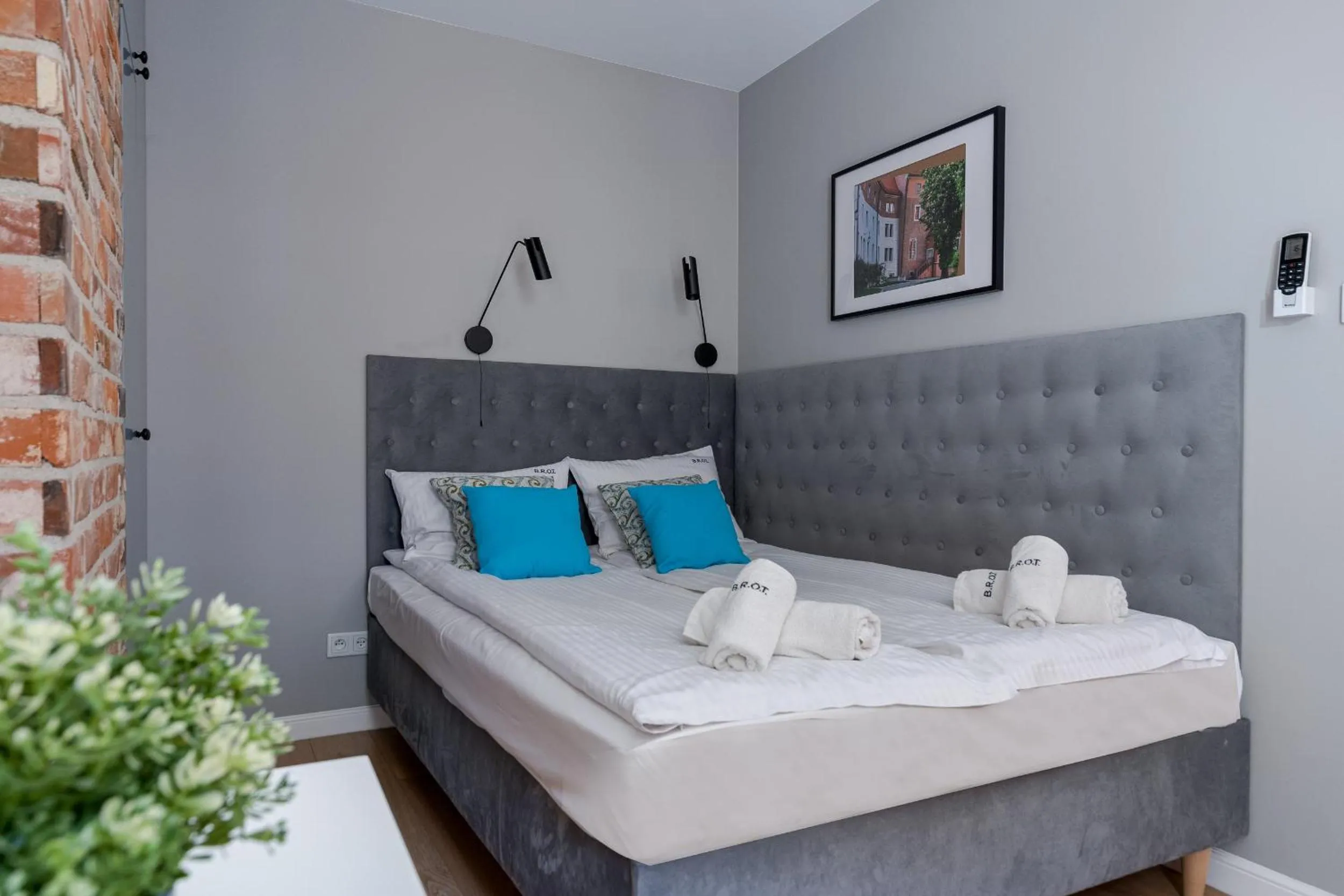 Bed in Saint Florian's Suites - Old Town Luxury Apartments - by Upstairs