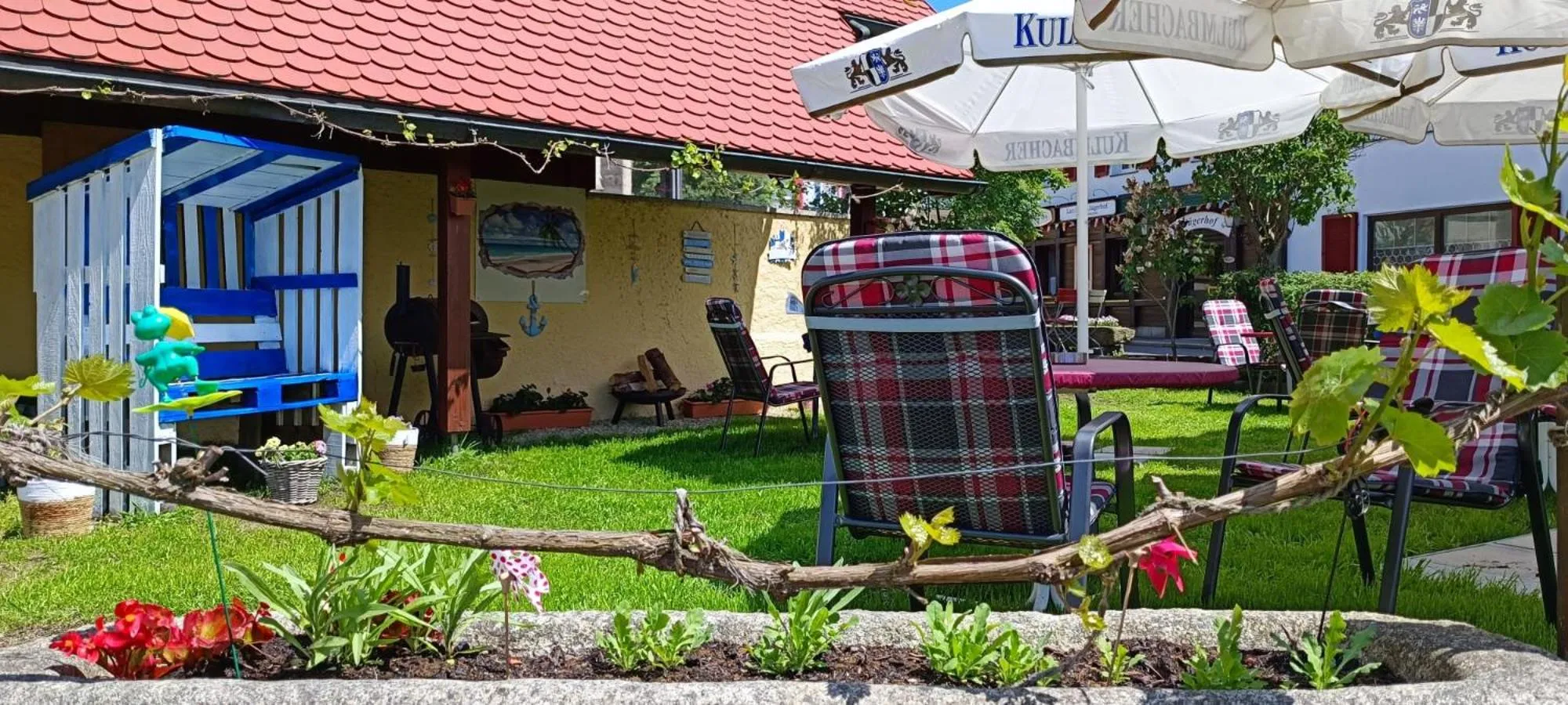 Garden in Landhotel Jägerhof Bischofsgrün
