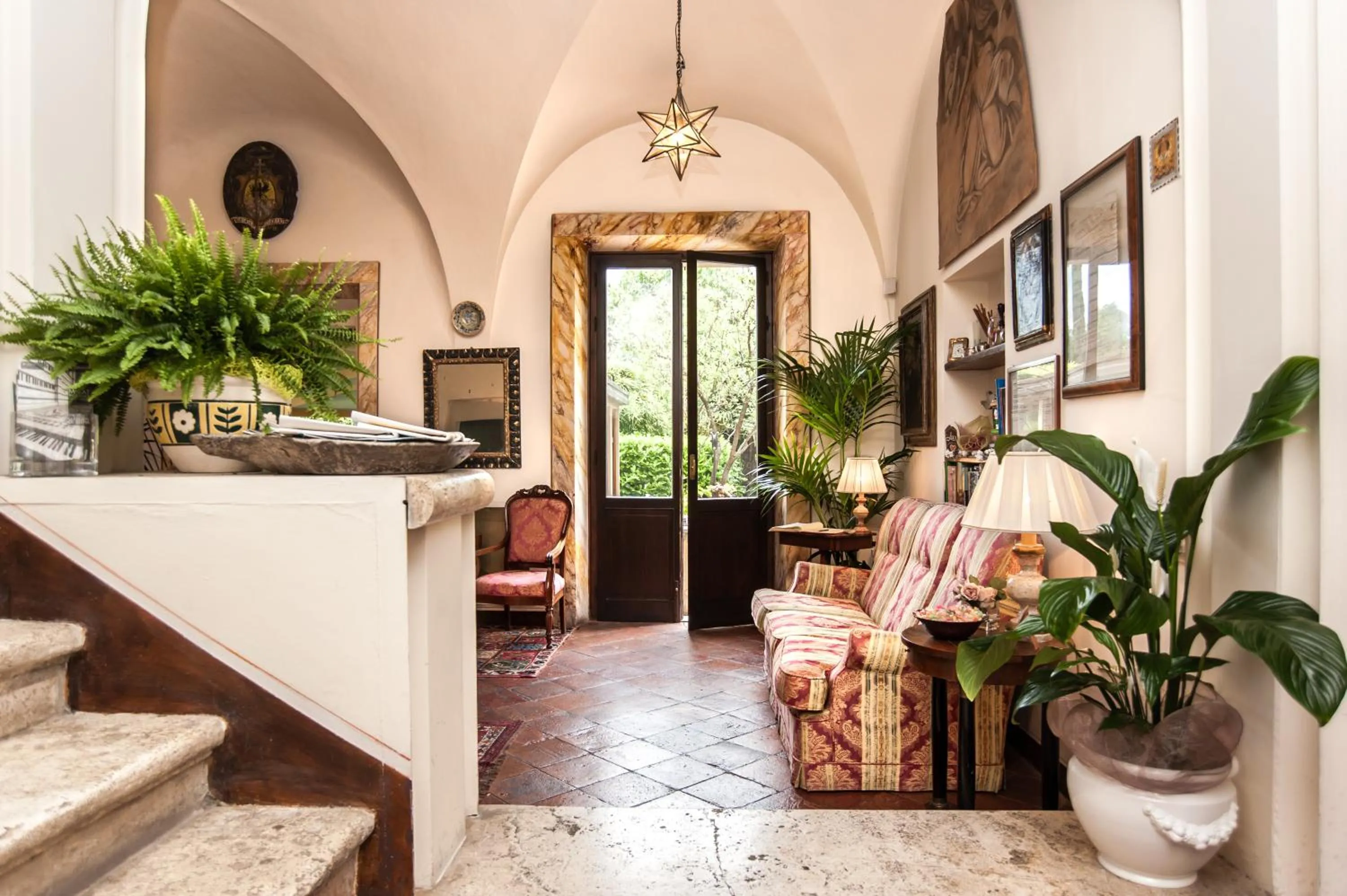 Lobby or reception in Hotel Santa Caterina