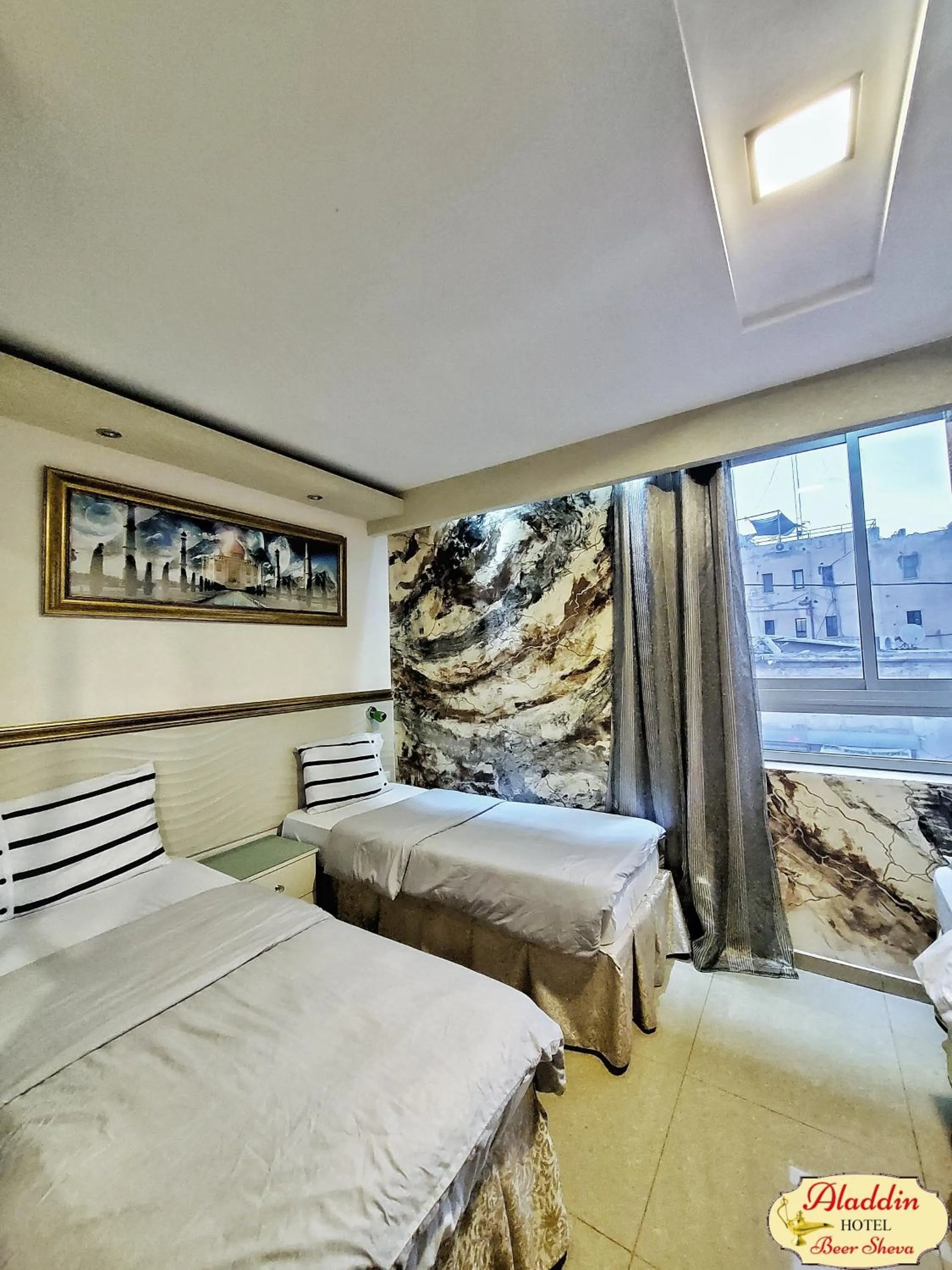 Bed in Aladdin Hotel Beer Sheva