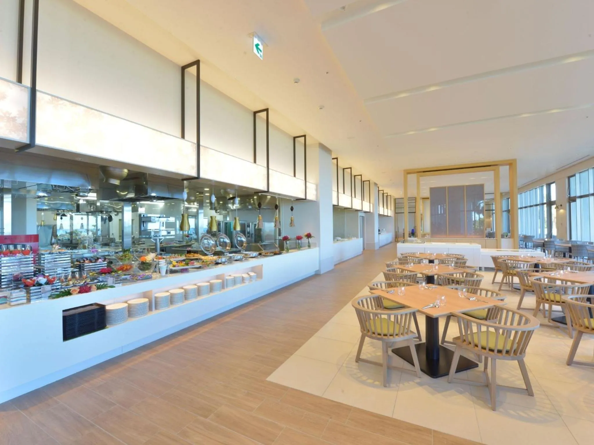 Buffet breakfast in The Orion Hotel Motobu Resort & Spa