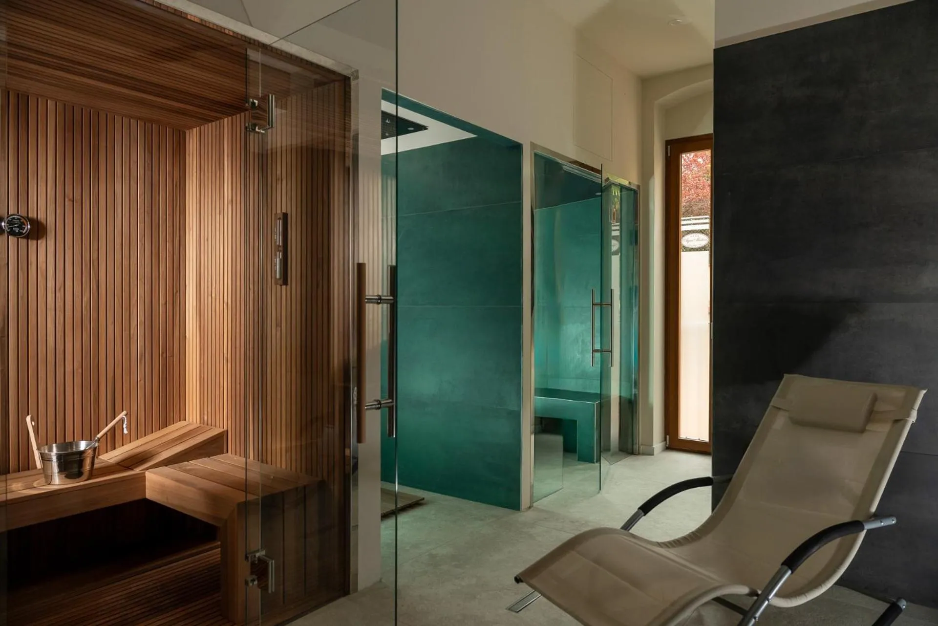 Sauna in Hotel Parma e Oriente Wellness & Spa