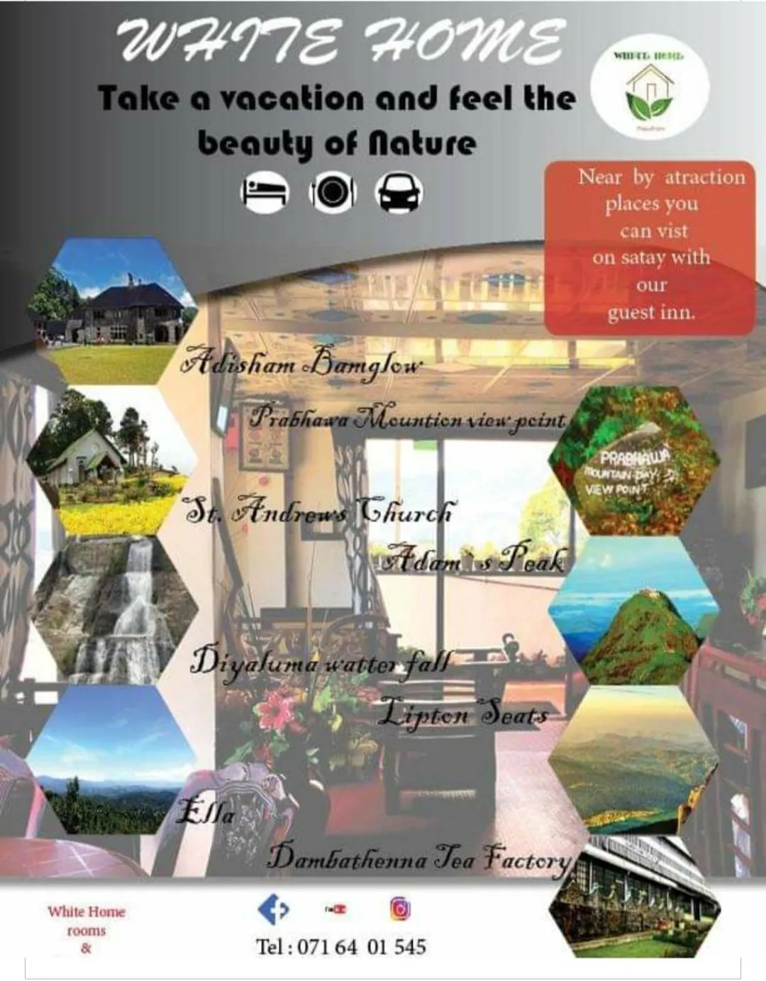 Text overlay in White Home