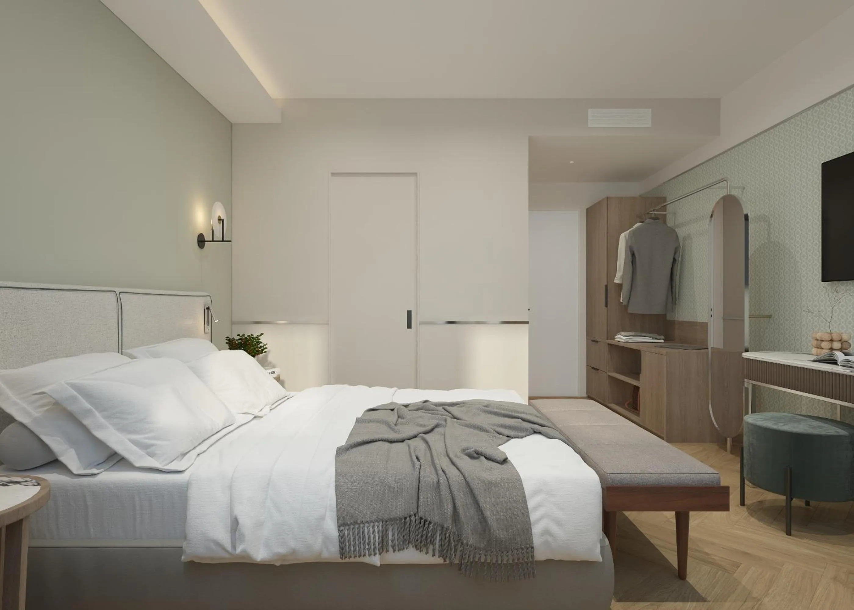 Bed in Hotel Forte del 48