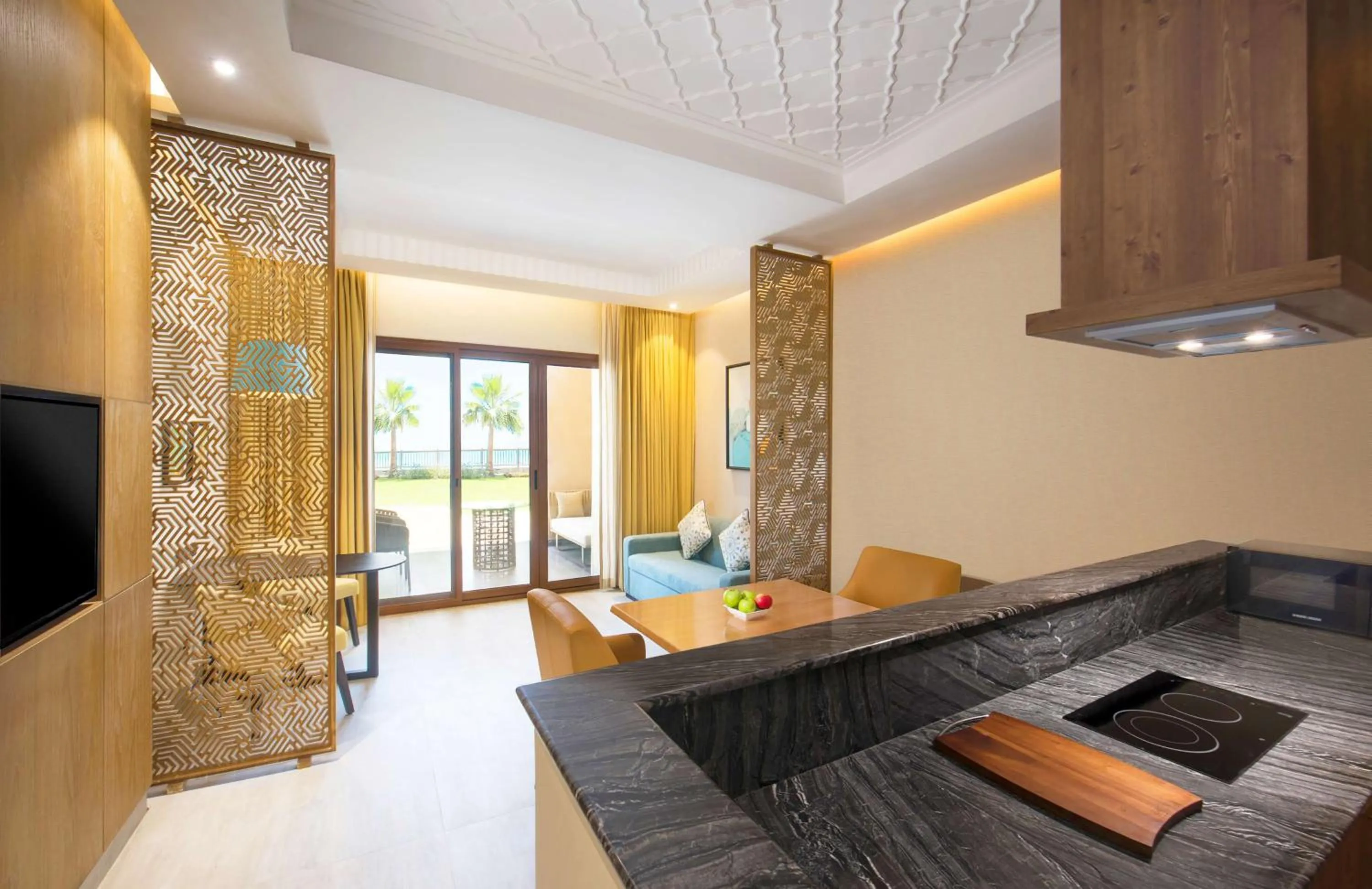 Kitchen or kitchenette in DoubleTree by Hilton Resort & Spa Marjan Island