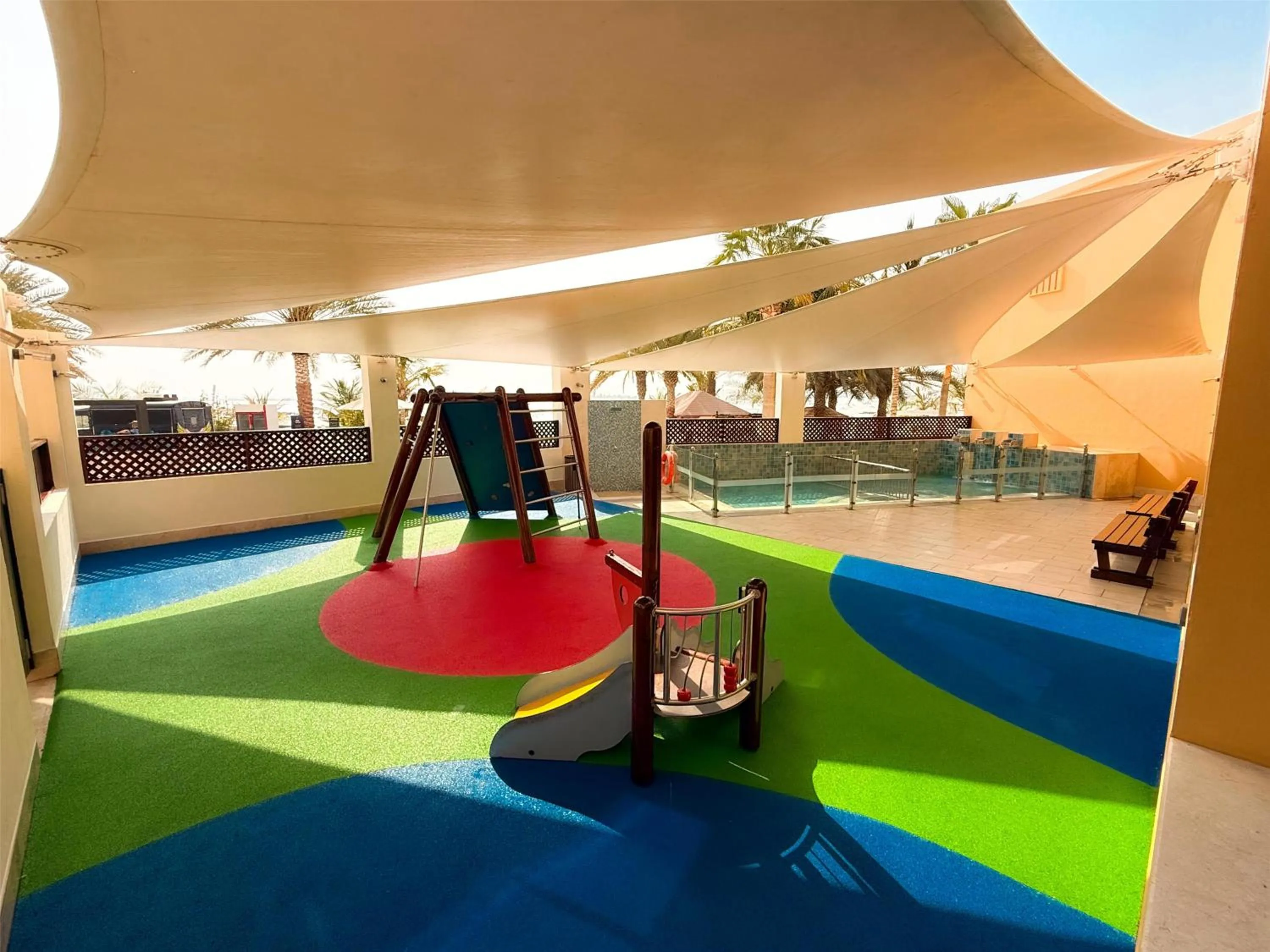 Children play ground in DoubleTree by Hilton Resort & Spa Marjan Island